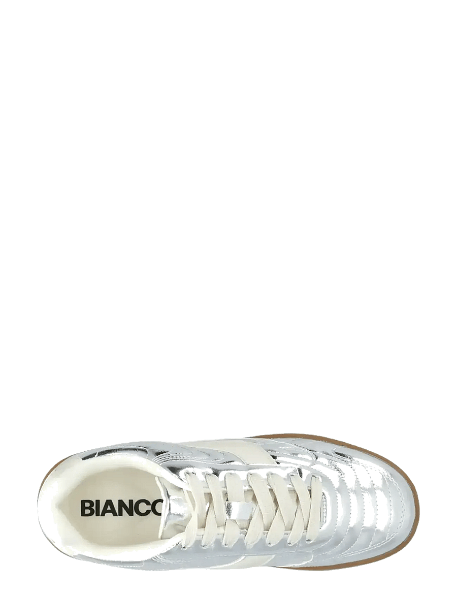 Bianco - BIABERLIN Padded Sneaker Faux Leather - låga sneakers - silver mirror - 5