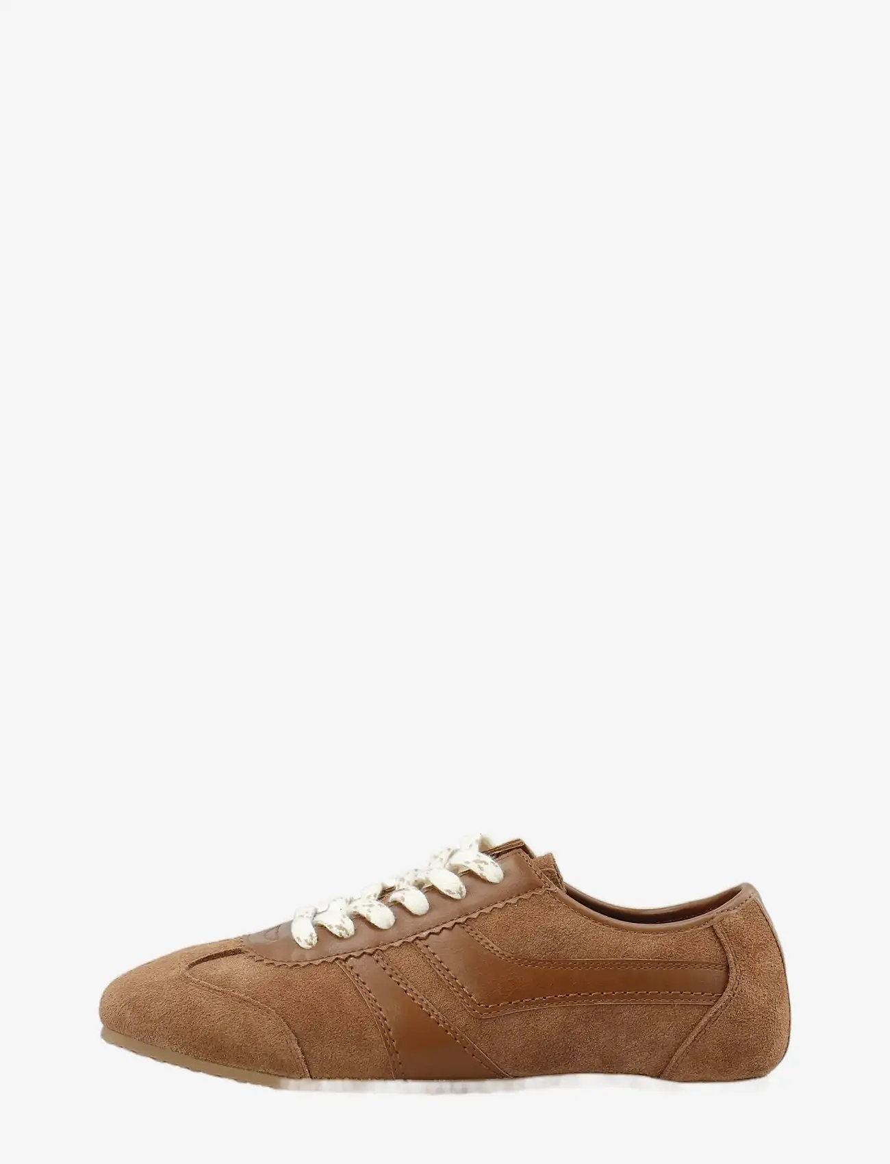 Bianco - BIAFREDE Sneaker Suede & Faux Leather - confirmation - cognac - 1