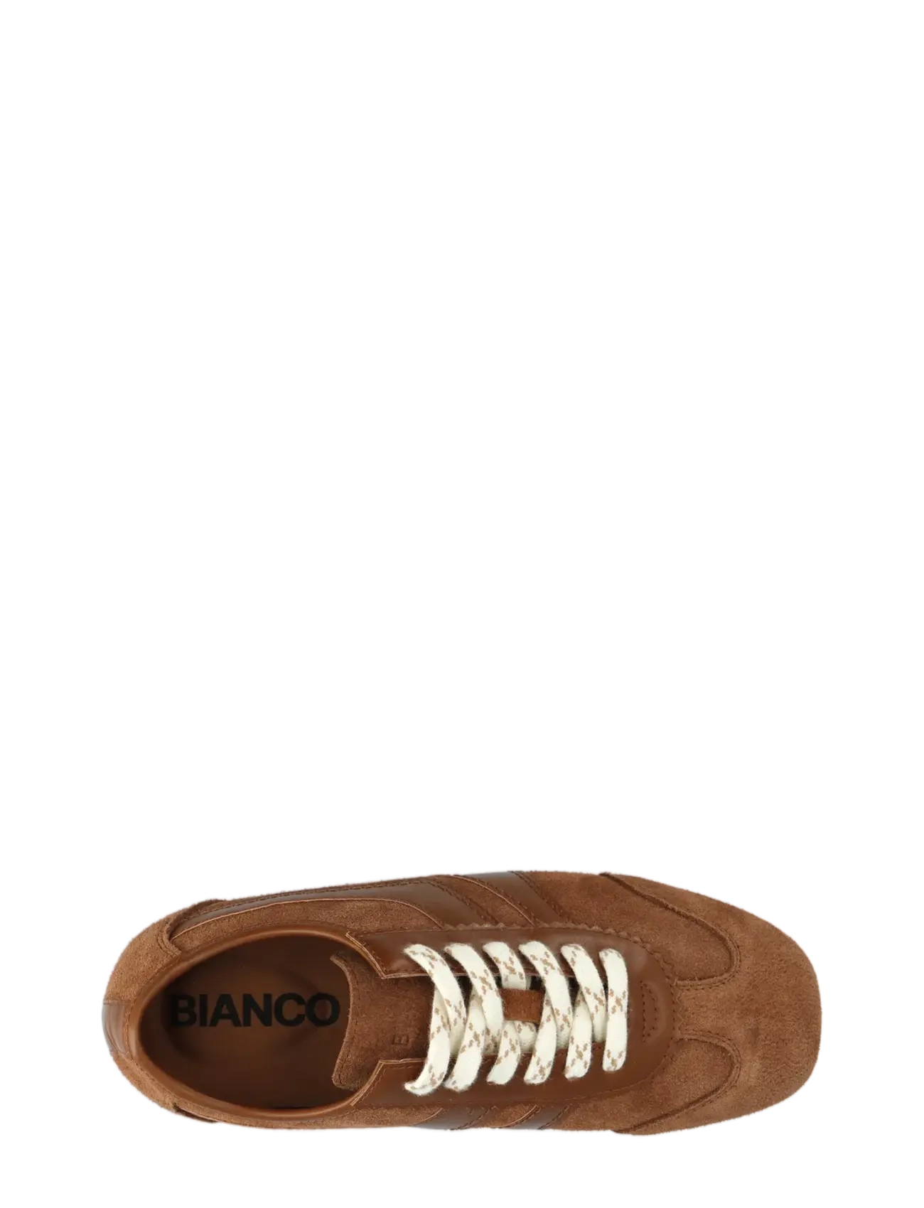 Bianco - BIAFREDE Sneaker Suede & Faux Leather - konfirmation - cognac - 5