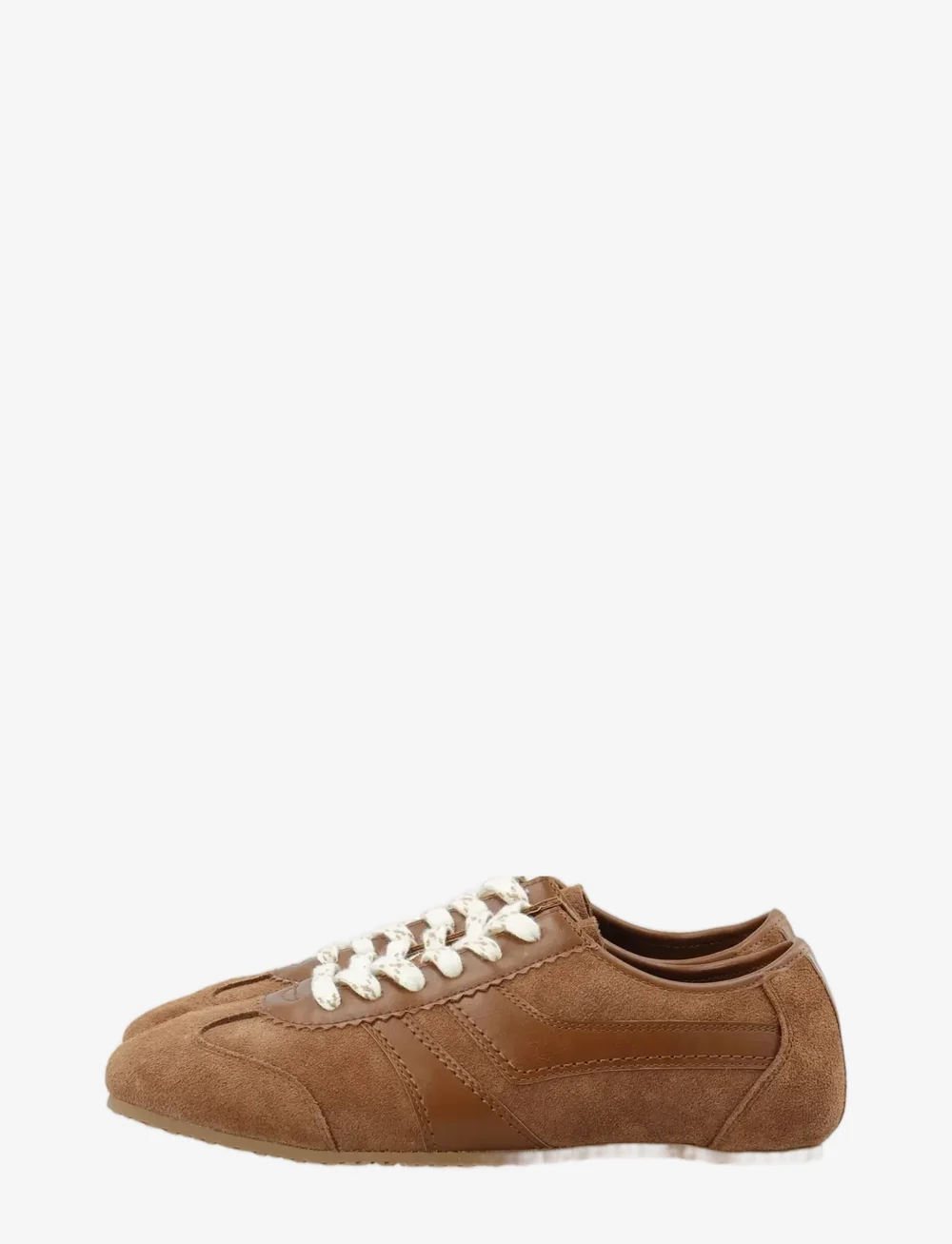 Bianco - BIAFREDE Sneaker Suede & Faux Leather - sutvirtinimas - cognac - 5