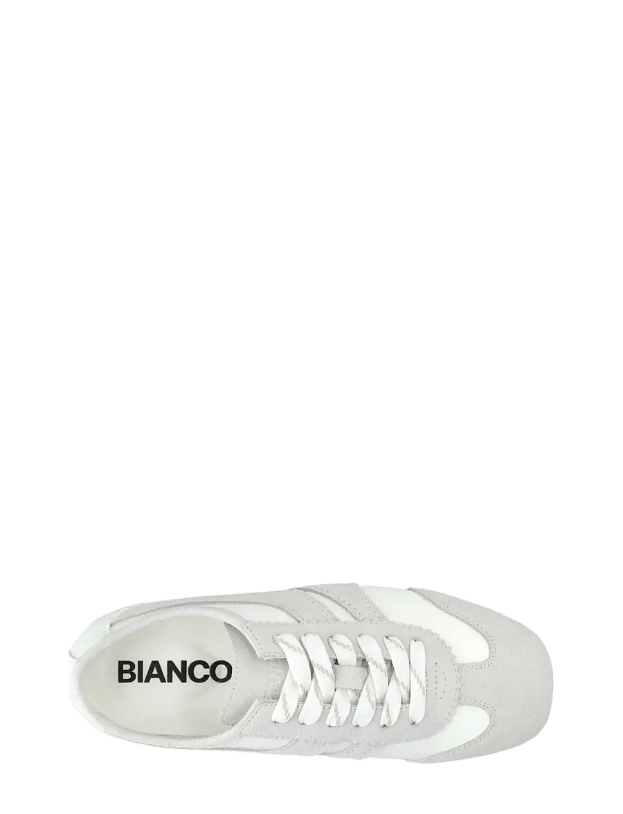 Bianco - BIAFREDE Sneaker Suede & Faux Leather - konfirmation - white - 4