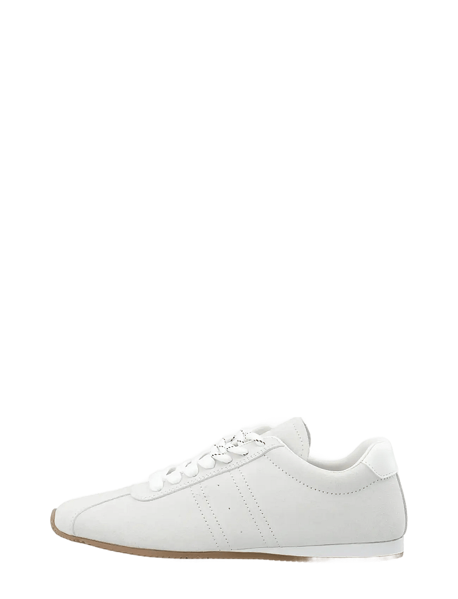 Bianco - BIAFRIDA Sneaker Suede & Leather - konfirmation - white - 1