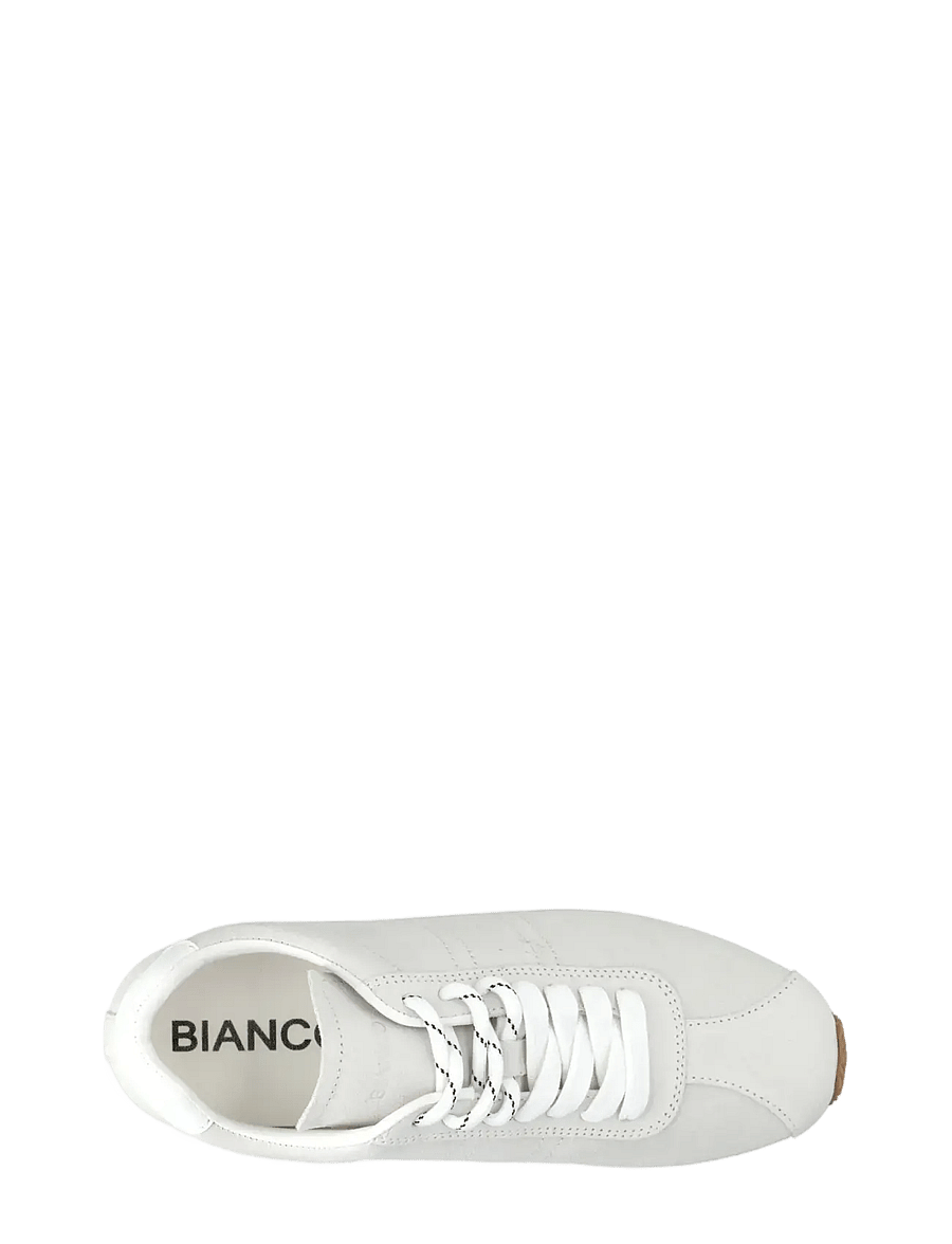 Bianco - BIAFRIDA Sneaker Suede & Leather - konfirmation - white - 4