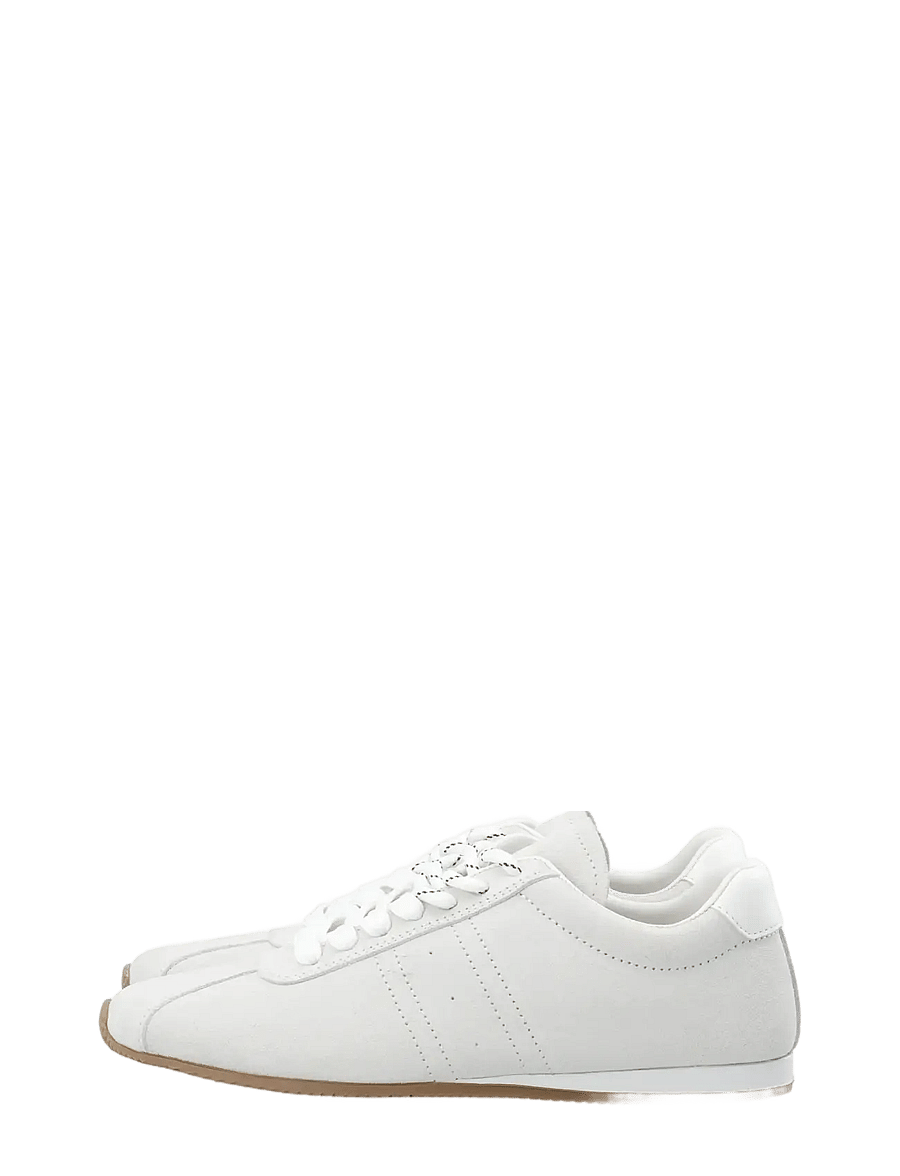 Bianco - BIAFRIDA Sneaker Suede & Leather - konfirmation - white - 5