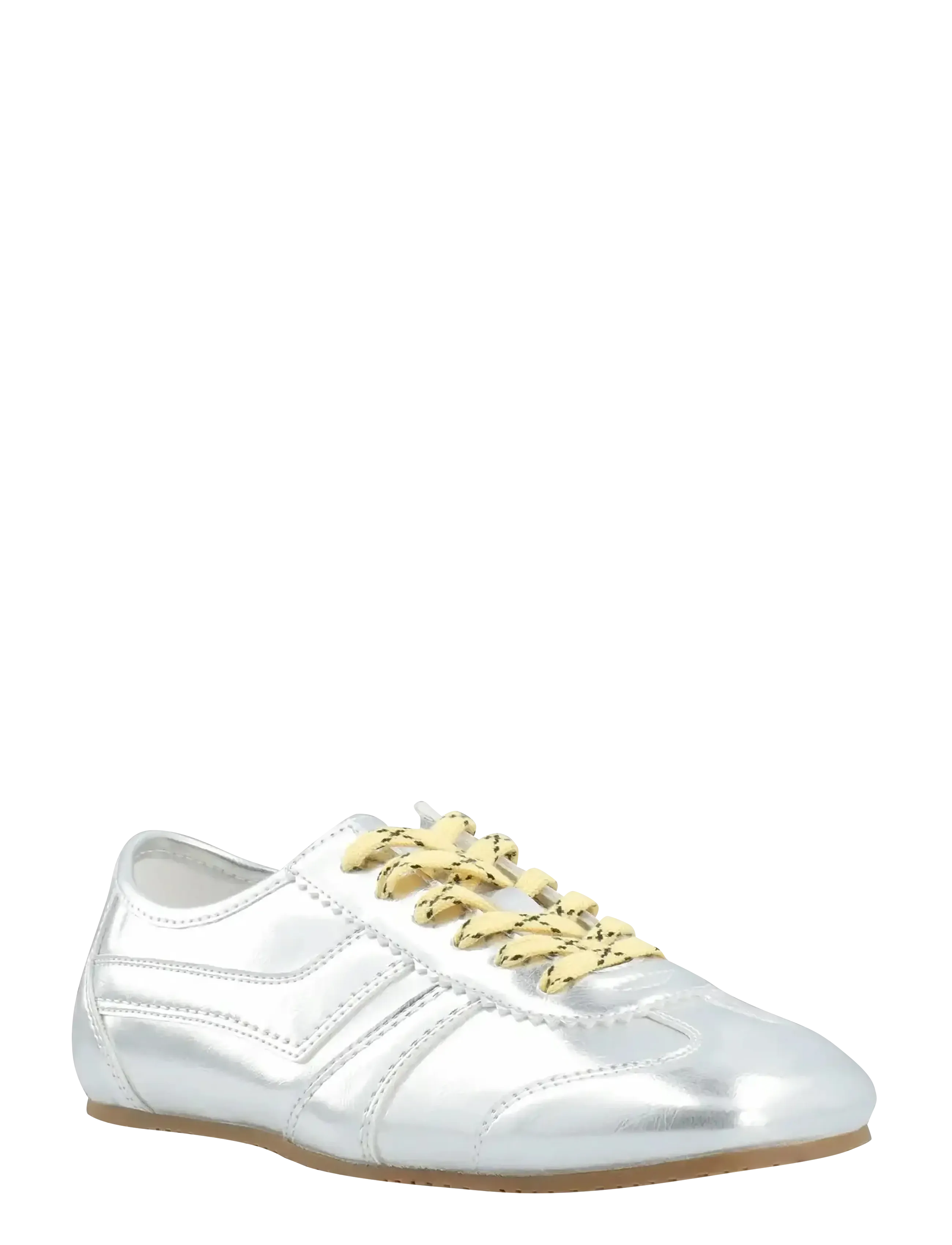 Bianco Biafrede Sneaker Faux Leather, 37, Silver, Sneakers > Sneakers Med Lav Top, Dame