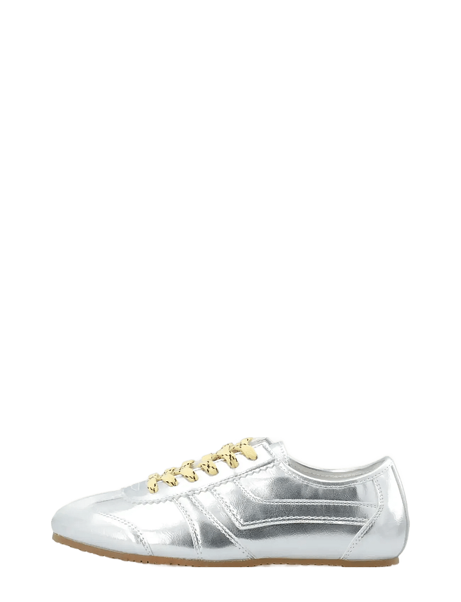 Bianco - BIAFREDE Sneaker Faux Leather - madala säärega tossud - metallic silver - 1