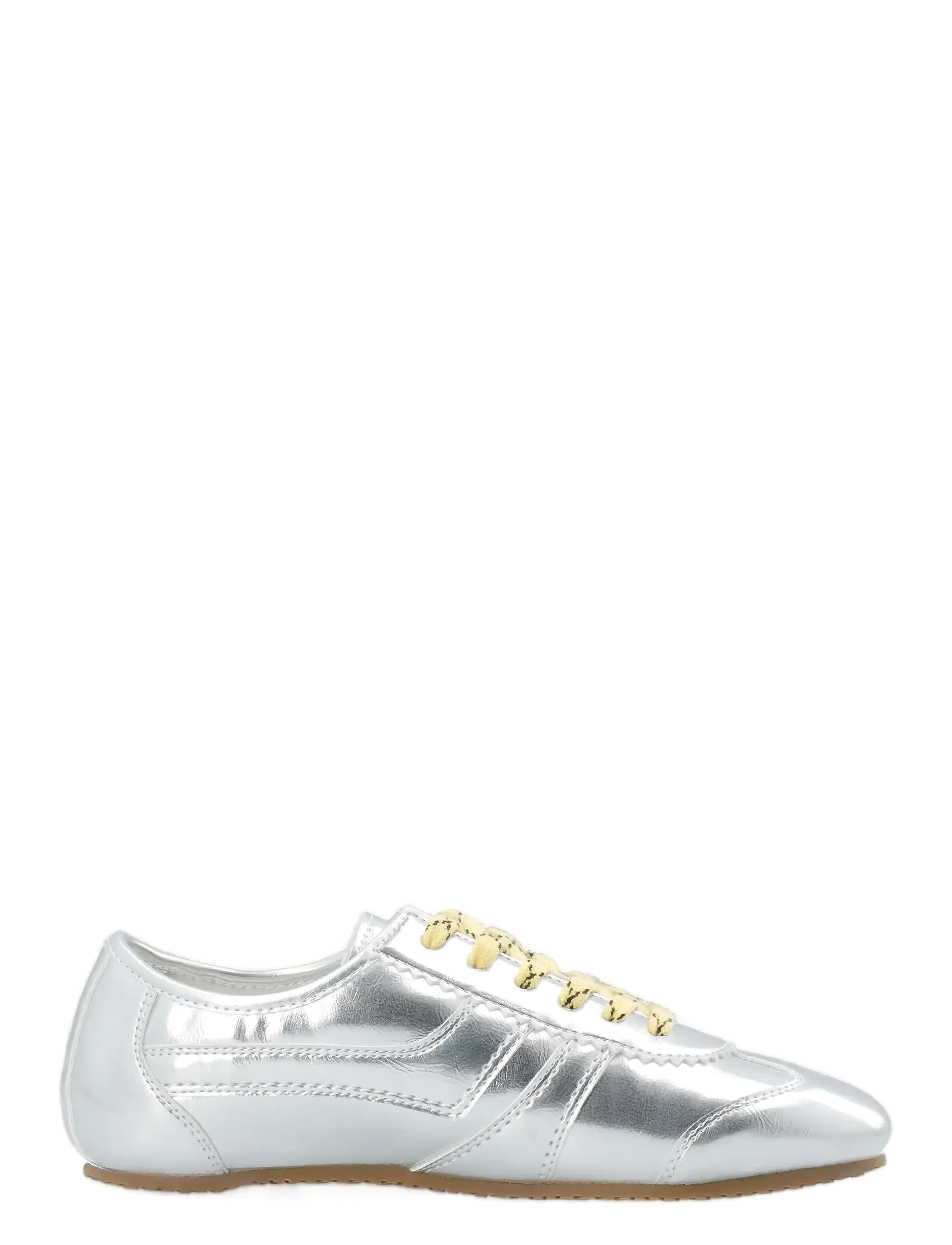 Bianco - BIAFREDE Sneaker Faux Leather - matalavartiset tennarit - metallic silver - 3