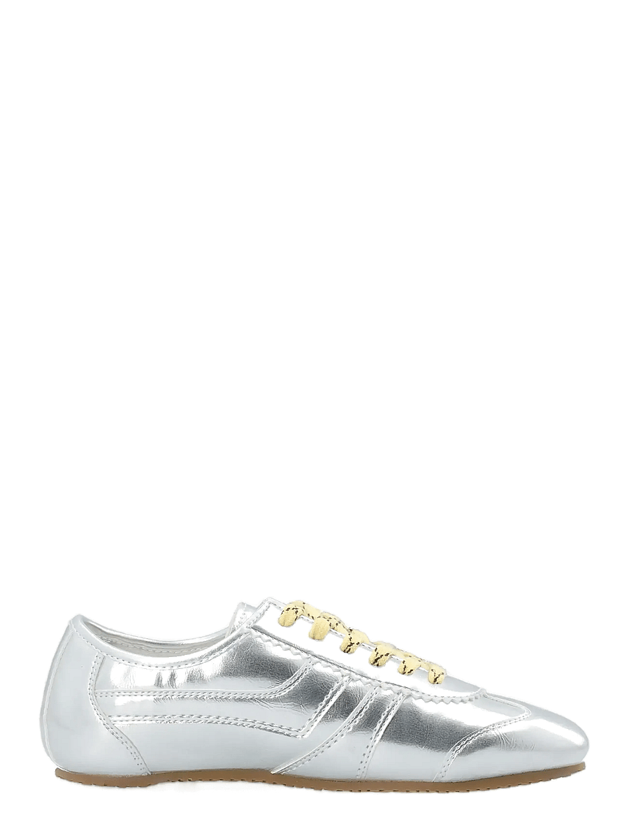 Bianco - BIAFREDE Sneaker Faux Leather - madala säärega tossud - metallic silver - 3