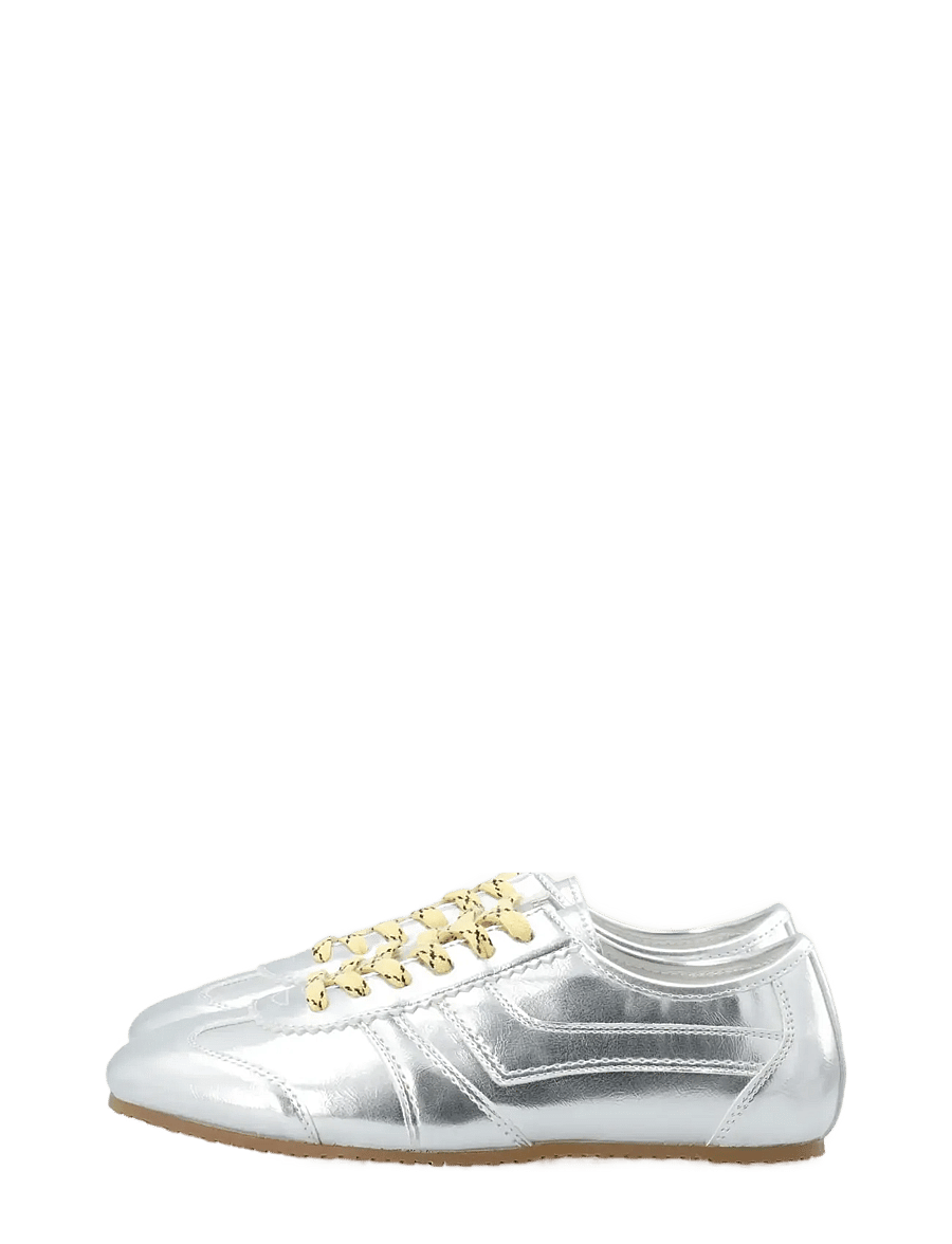 Bianco - BIAFREDE Sneaker Faux Leather - madala säärega tossud - metallic silver - 4