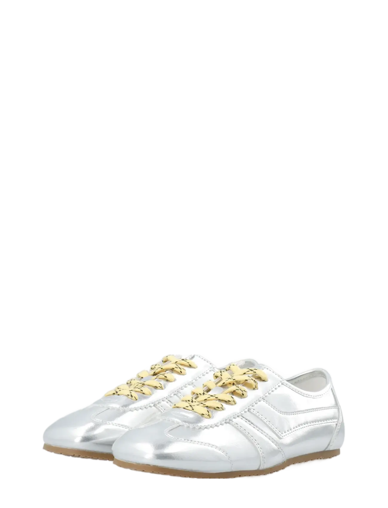Bianco - BIAFREDE Sneaker Faux Leather - matalavartiset tennarit - metallic silver - 5