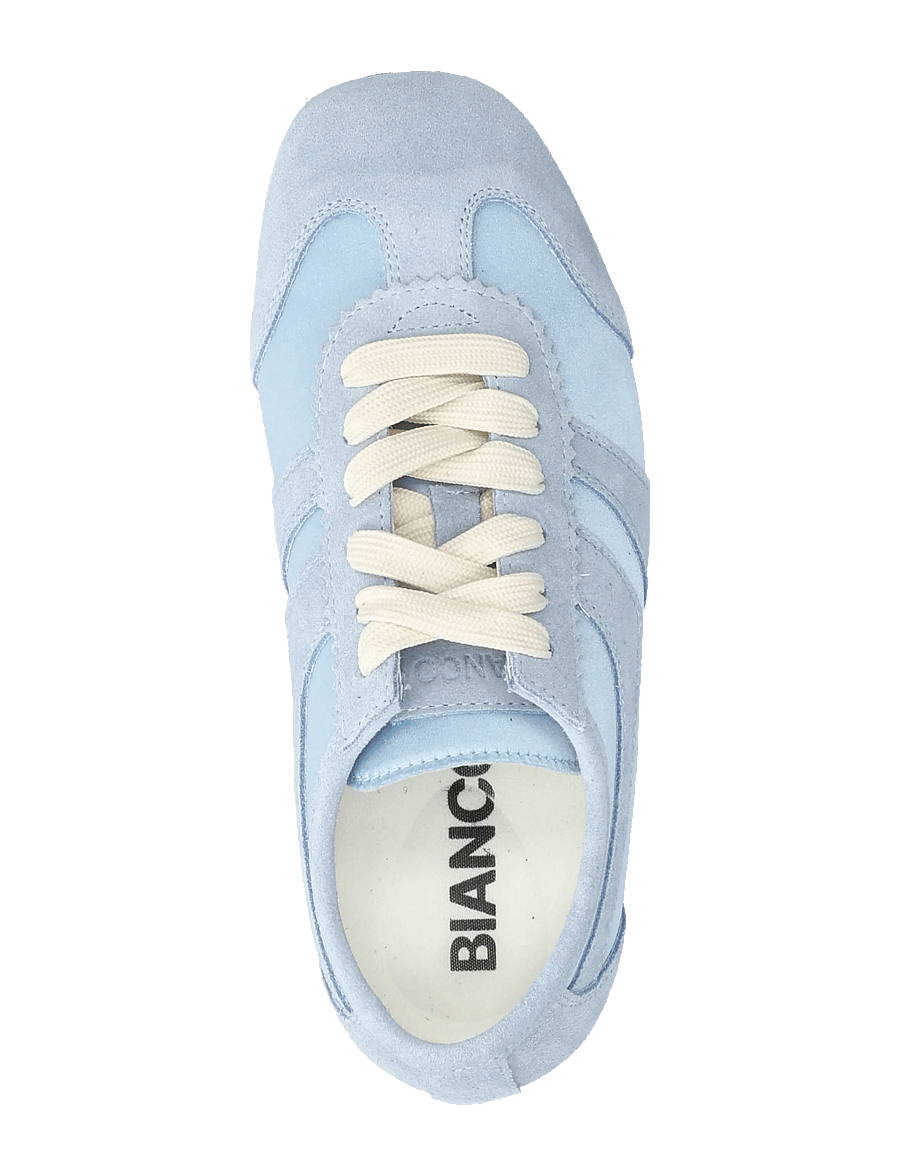 Bianco - BIAFREDE Sneaker Satin & Suede - niedrige sneaker - sky blue - 3