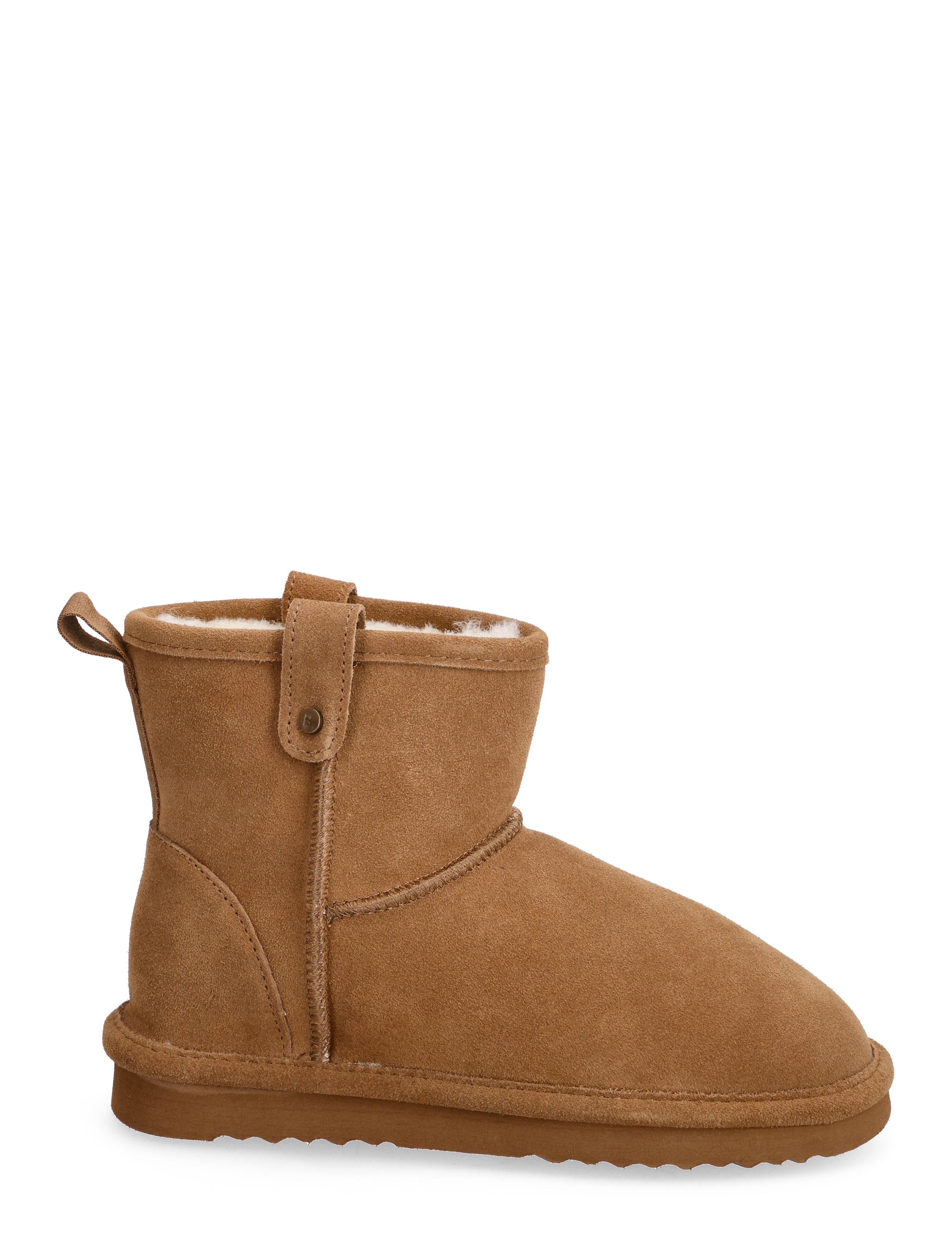 Bianco - BIASNOW Short Boot Suede - kobiety - cognac - 1
