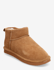 BIASNOW Ancle Boot Suede - COGNAC