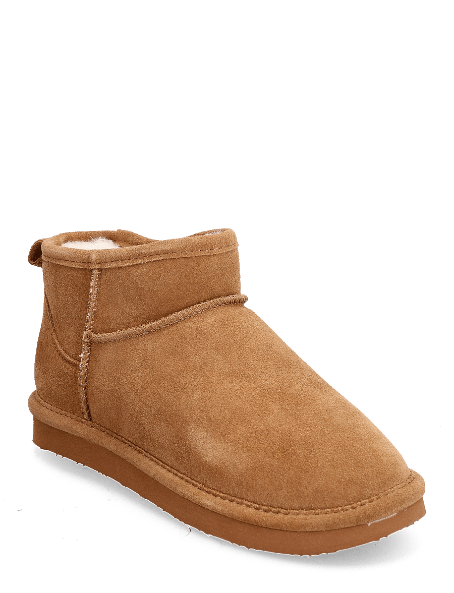 Bianco - BIASNOW Ankle Boot Suede - teddy-stiefel - cognac - 1