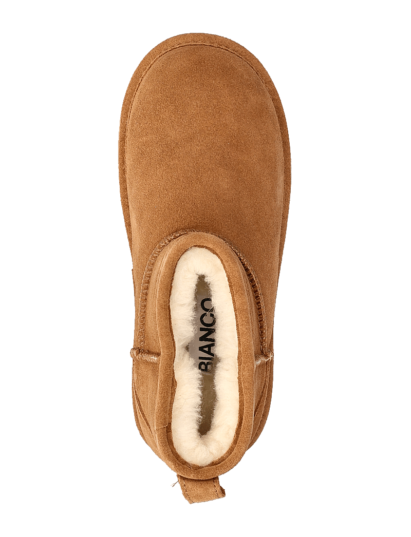 Bianco - BIASNOW Ankle Boot Suede - teddy boots - cognac - 4