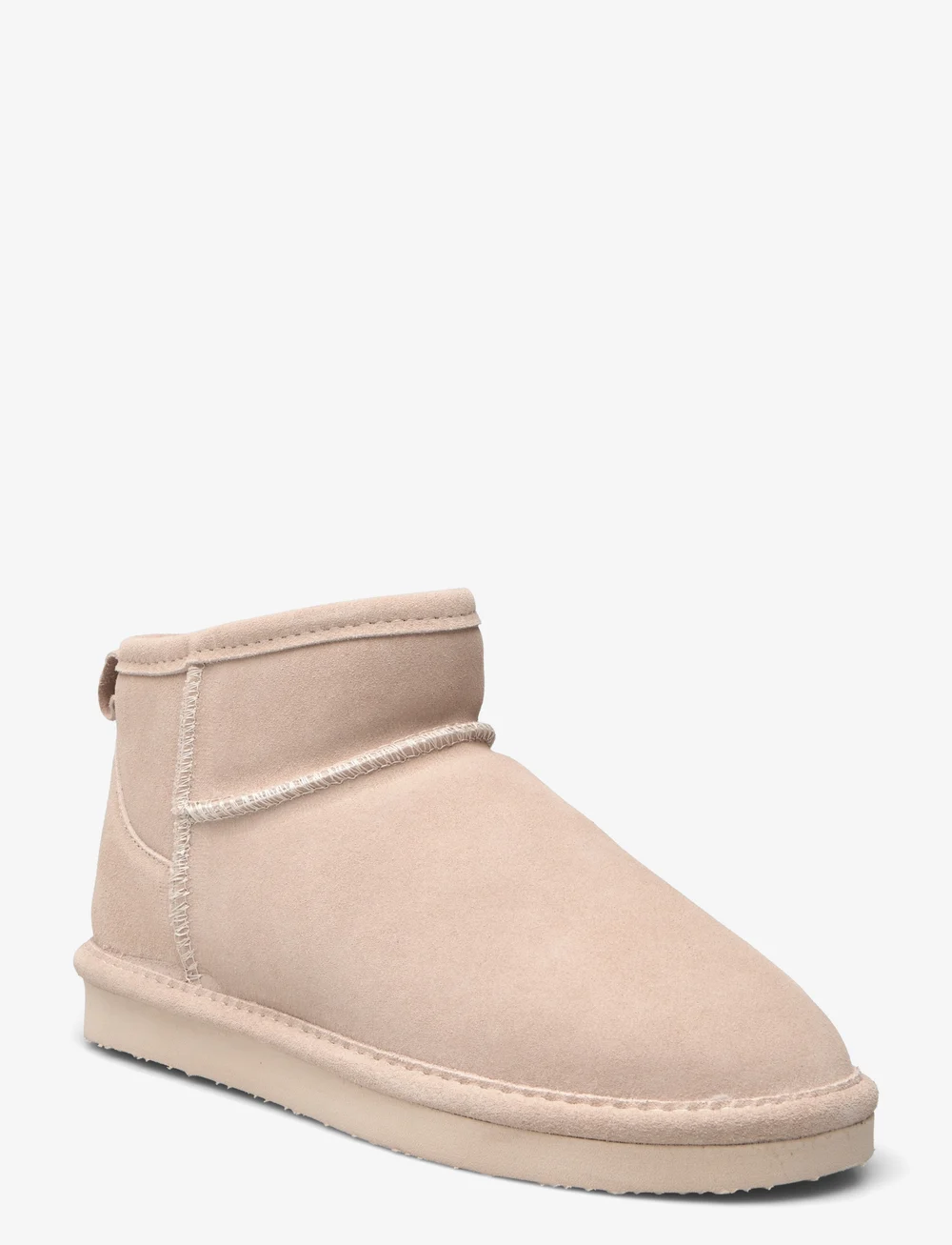 Bianco - BIASNOW Ancle Boot Suede - bamsestøvler - sand - 0