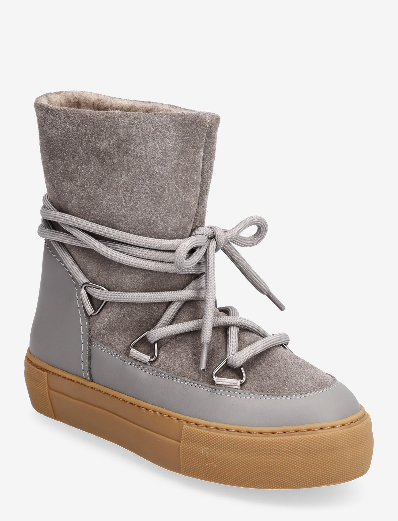 Bianco - BIATEDDY Snow Boot Suede - winter shoes - dusty grey - 0