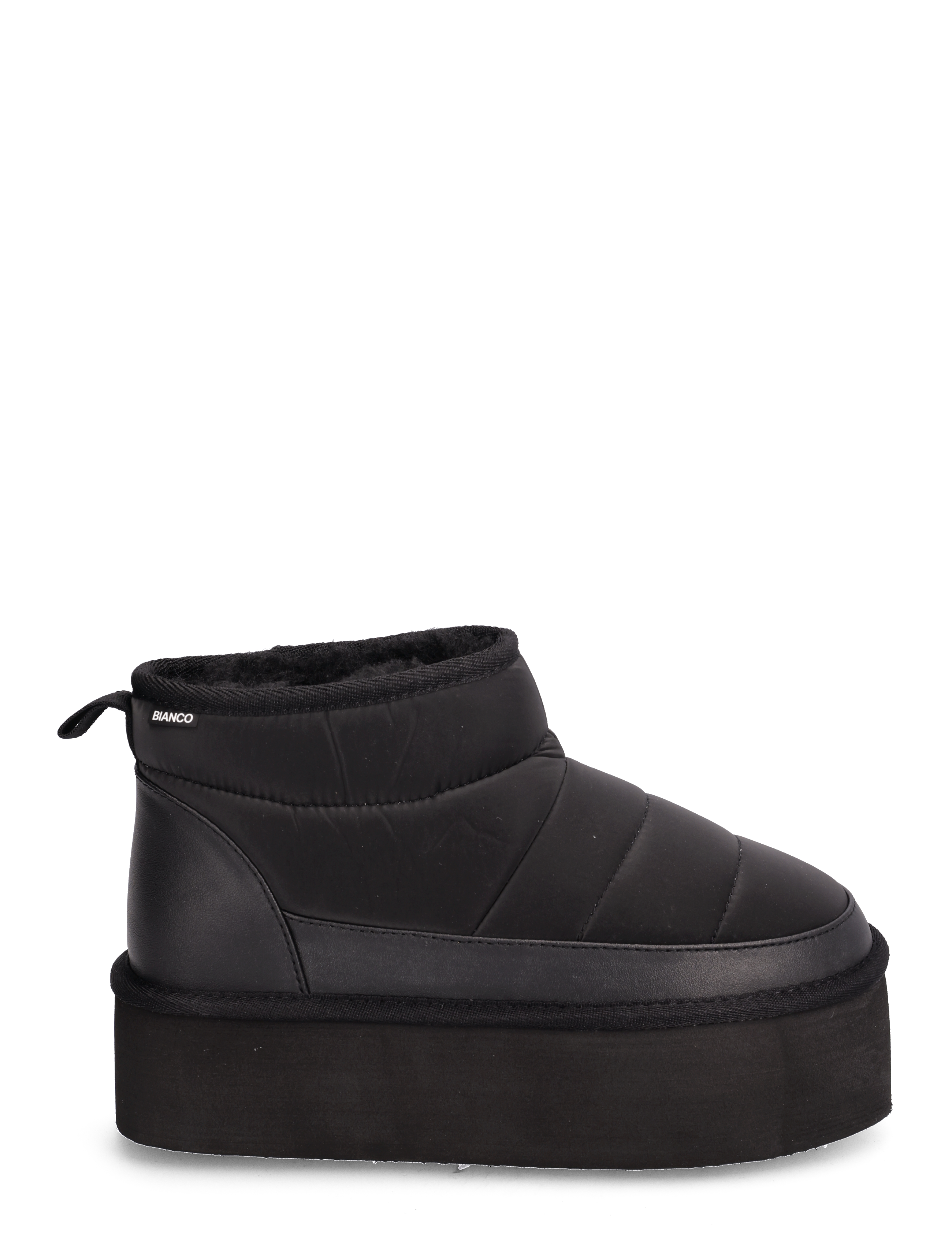Bianco - BIASNOW Flatform Quilted Nylon - black - 2