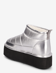 Bianco - BIASNOW Flatform Quilted Nylon - varmeforede sko - silver - 2