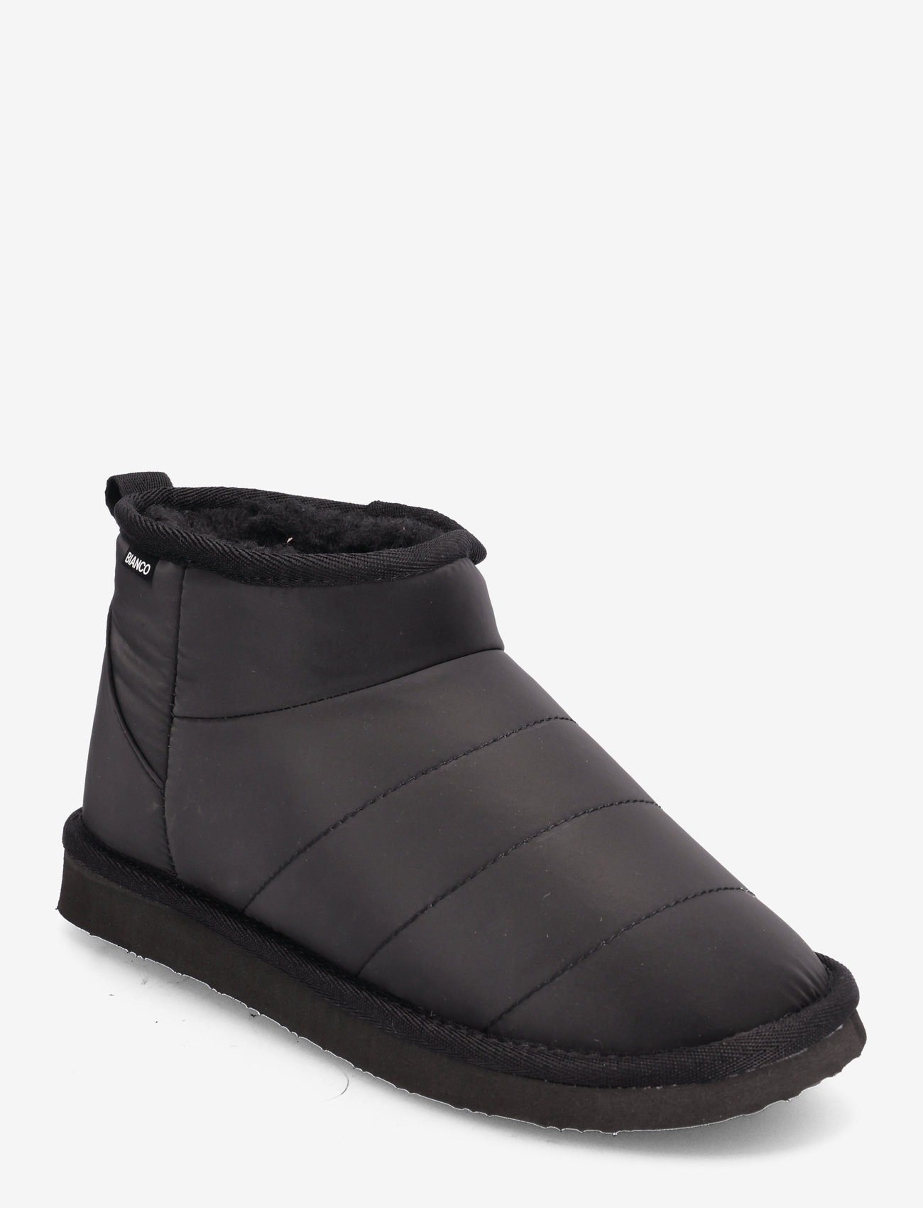 Bianco - BIASNOW Quilted Ankle Boot Nylon - talvesaapad - black - 0