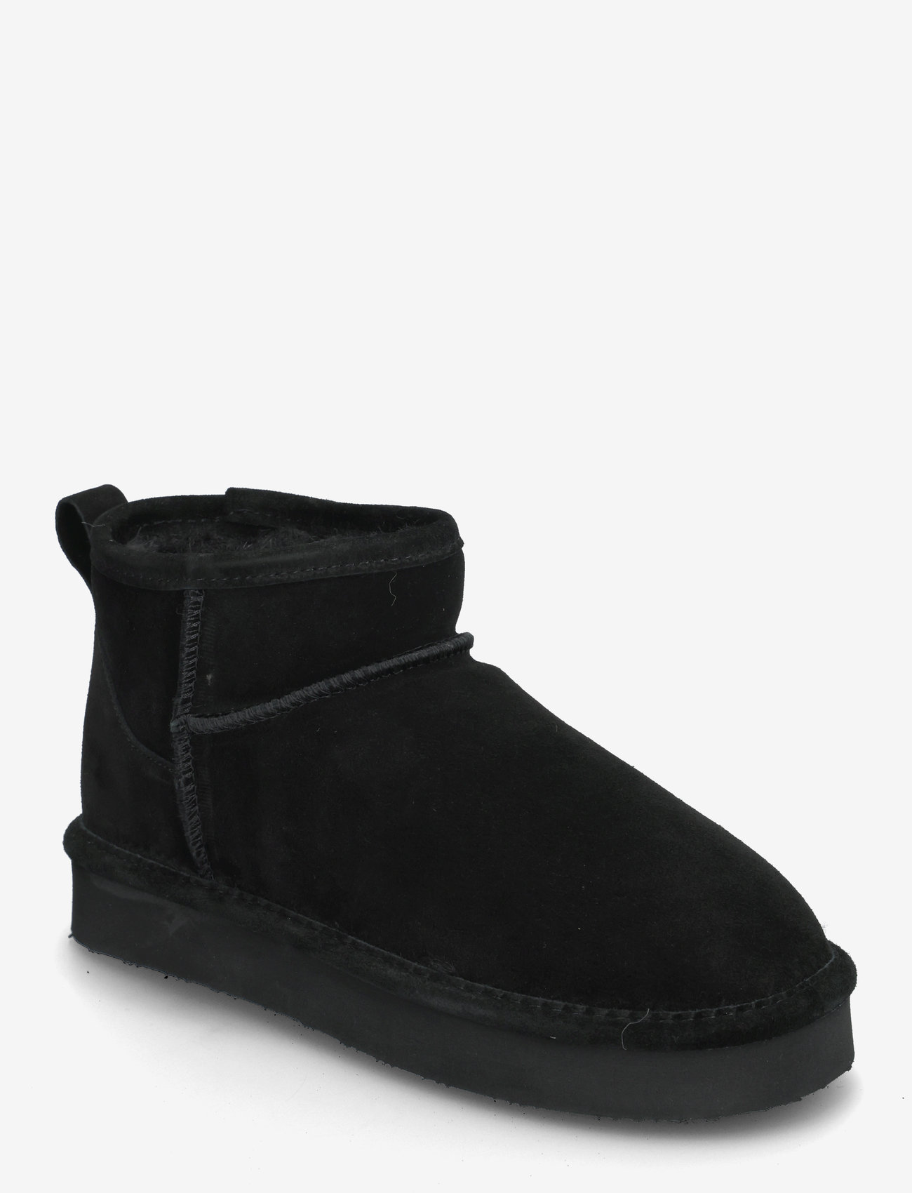 Bianco - BIASNOW Flatform Ankle Boot Suede - damen - black - 0
