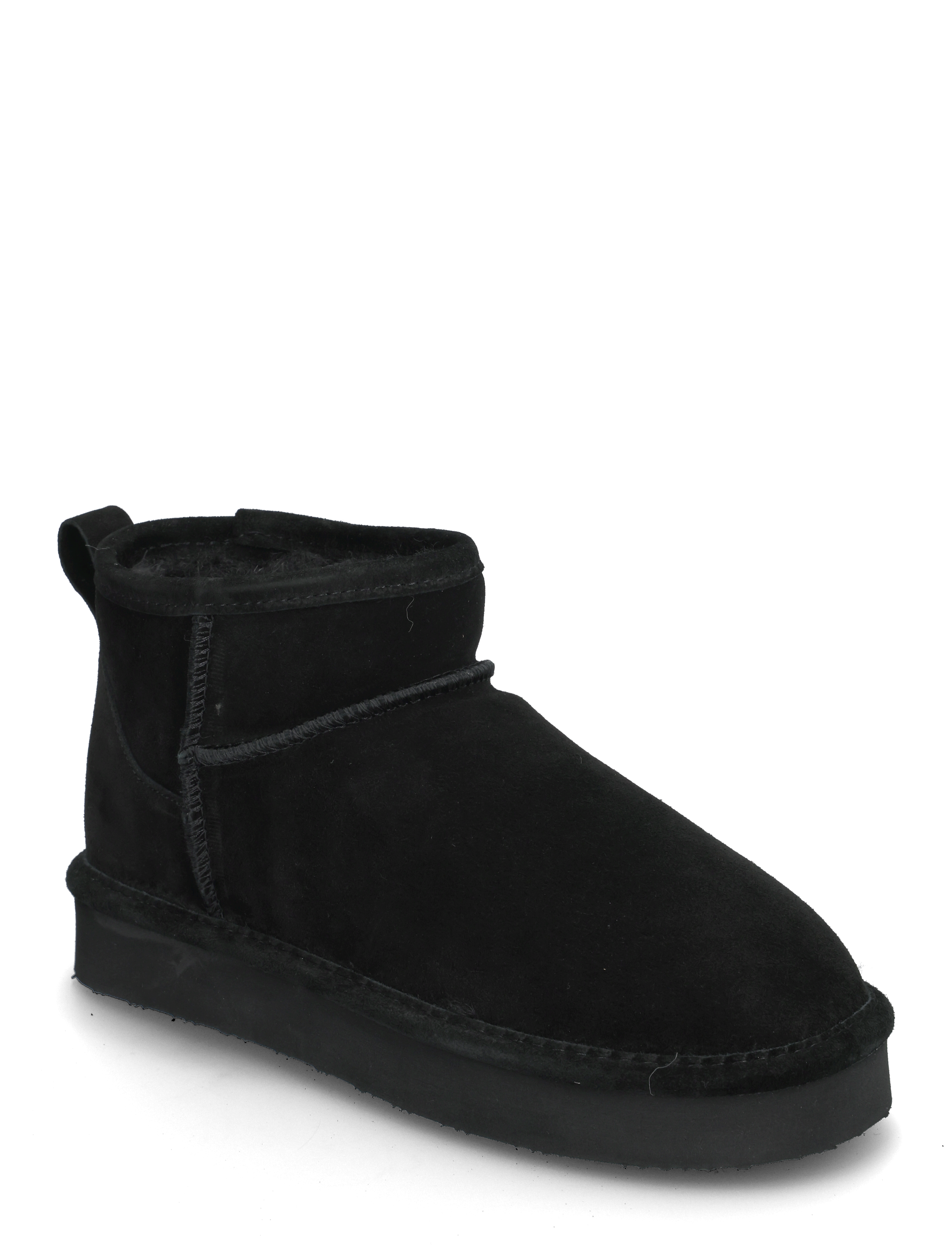 Bianco BIASNOW Flatform Ankle Boot Suede - BIANCO - BLACK / black