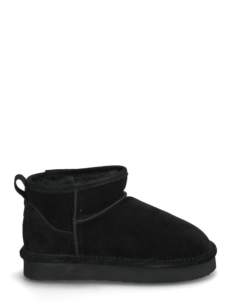 Bianco - BIASNOW Flatform Ankle Boot Suede - teddy boots - black - 1