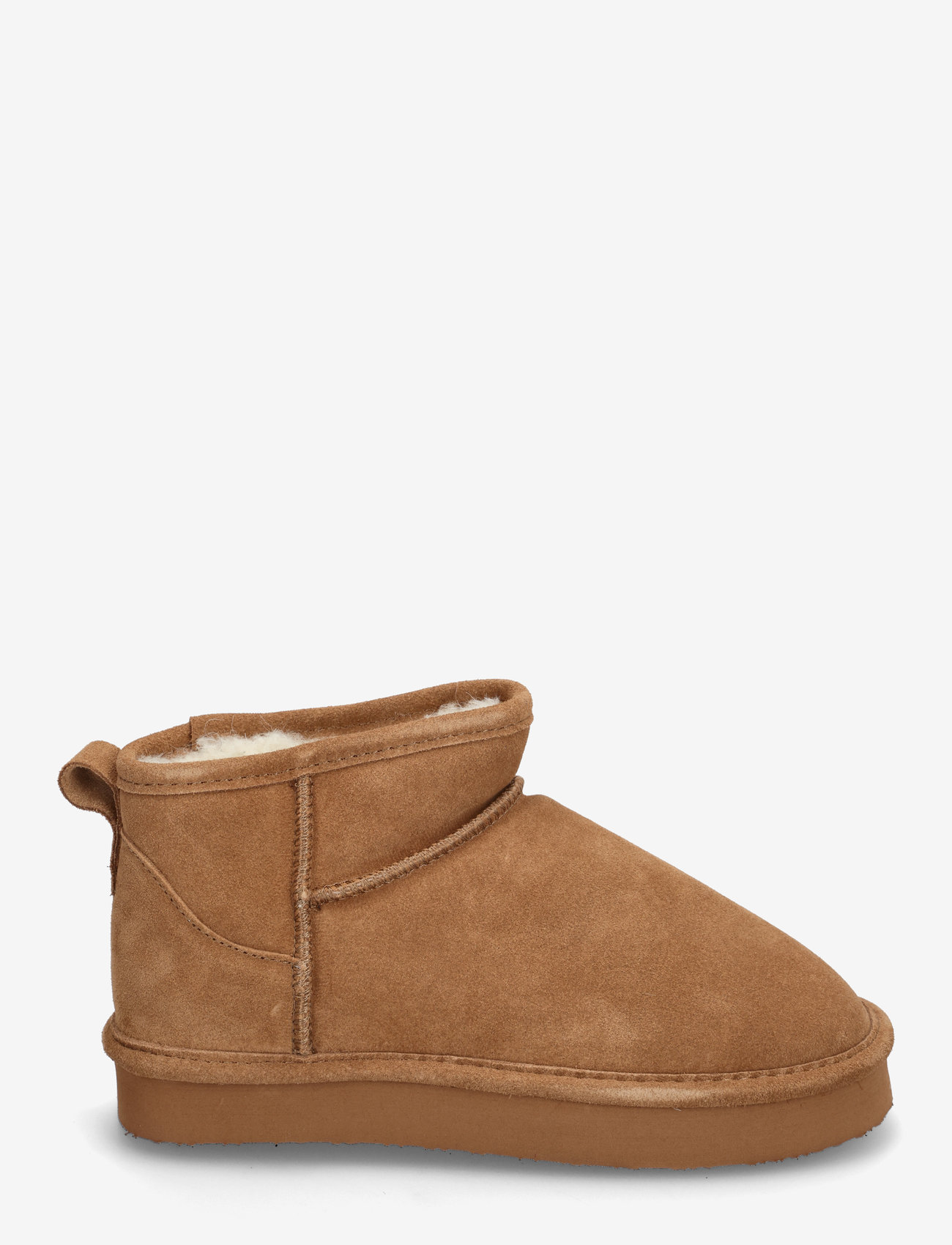 Bianco - BIASNOW Flatform Ankle Boot Suede - naised - cognac - 1