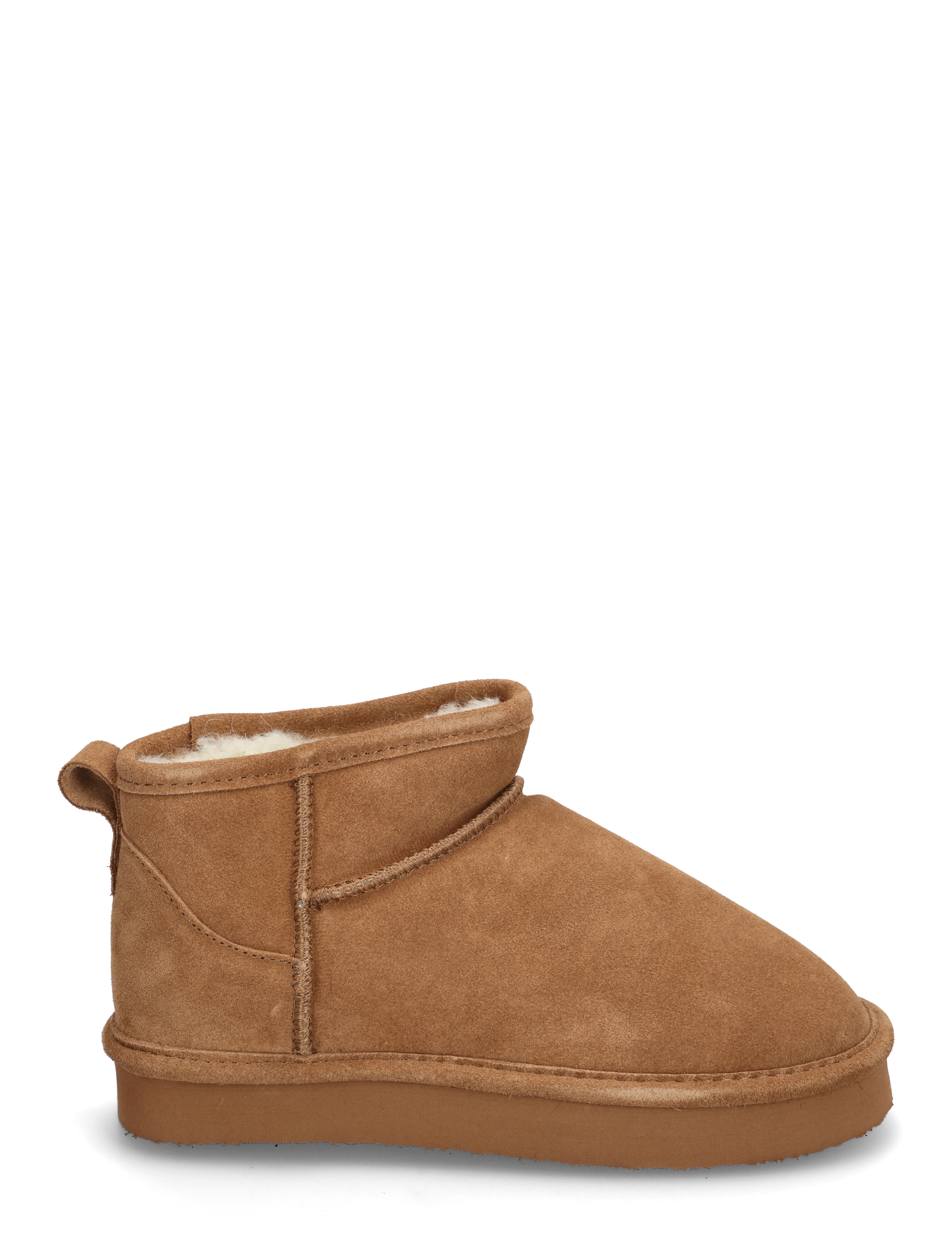 Bianco - BIASNOW Flatform Ankle Boot Suede - kobiety - cognac - 1