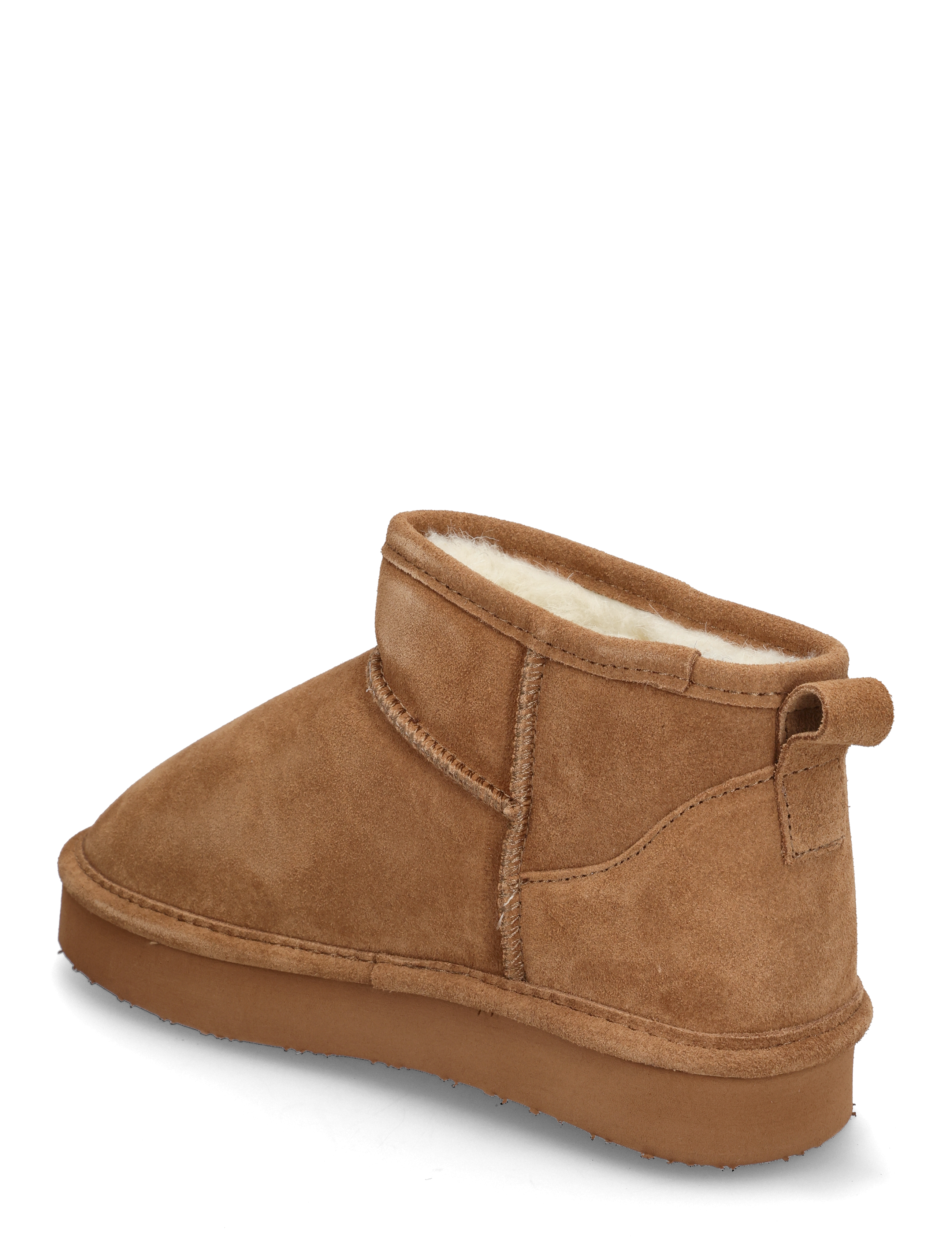 Bianco - BIASNOW Flatform Ankle Boot Suede - kobiety - cognac - 2