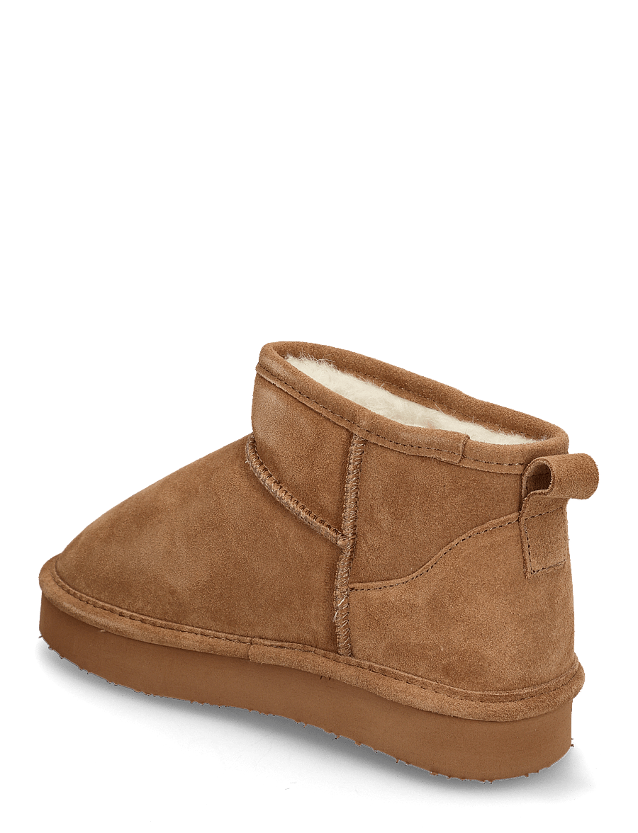 Bianco - BIASNOW Flatform Ankle Boot Suede - teddy-saapad - cognac - 2