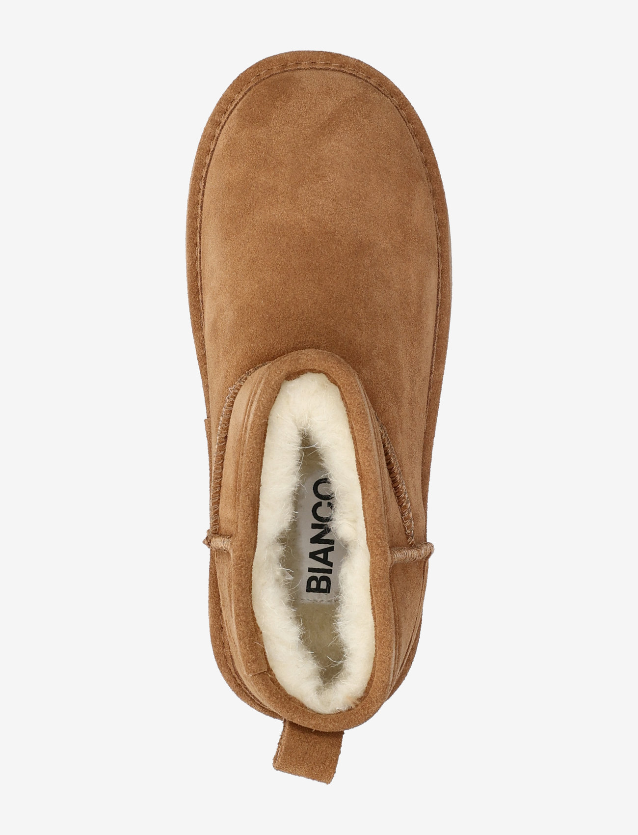 Bianco - BIASNOW Flatform Ankle Boot Suede - naised - cognac - 3