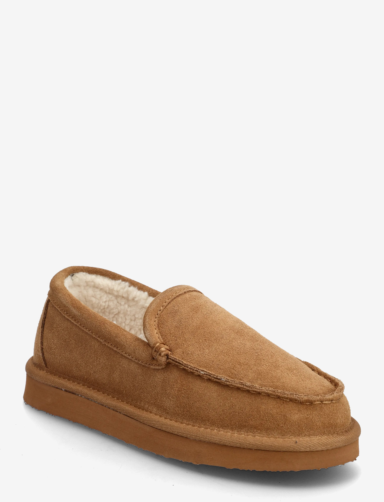 Bianco - BIAINGRID Home Loafer Suede - vardagsstil - cognac - 0