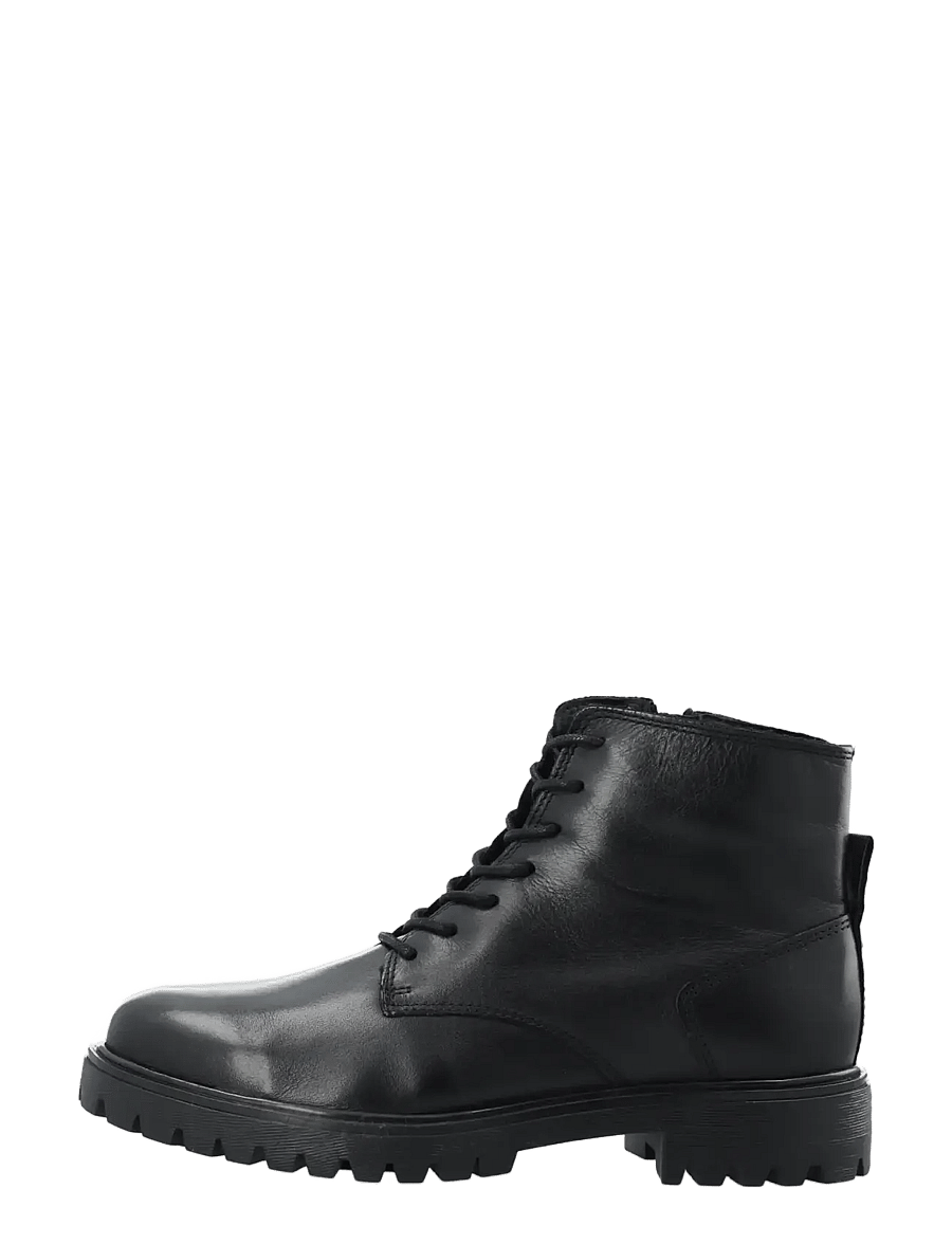 Bianco - BIAGINA Warmlined Lace Up Boot Smooth Leather - paeltega saapad - black - 1