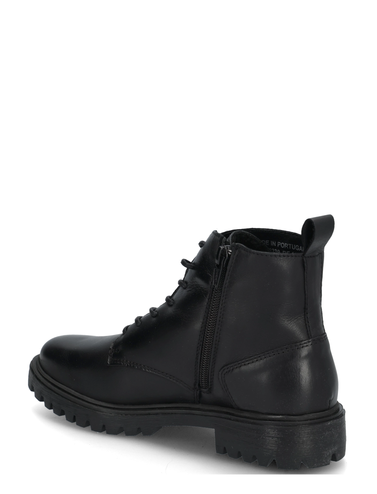 Bianco - BIAGINA Warmlined Lace Up Boot Smooth Leather - herbstersparnisse - black - 1