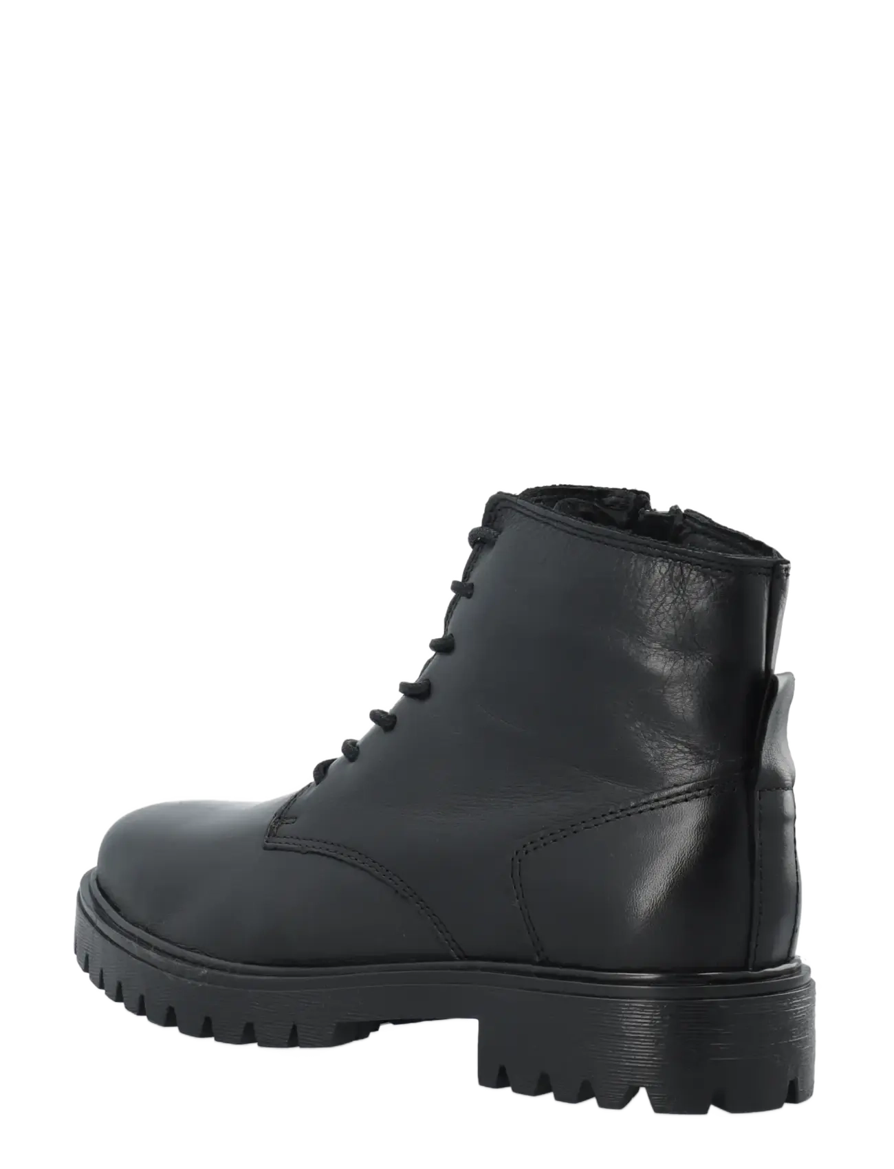 Bianco - BIAGINA Warmlined Lace Up Boot Smooth Leather - efterårsbesparelser - black - 2