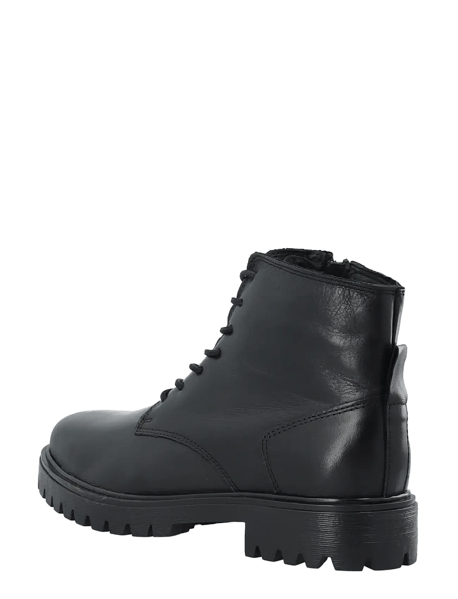 Bianco - BIAGINA Warmlined Lace Up Boot Smooth Leather - paeltega saapad - black - 2