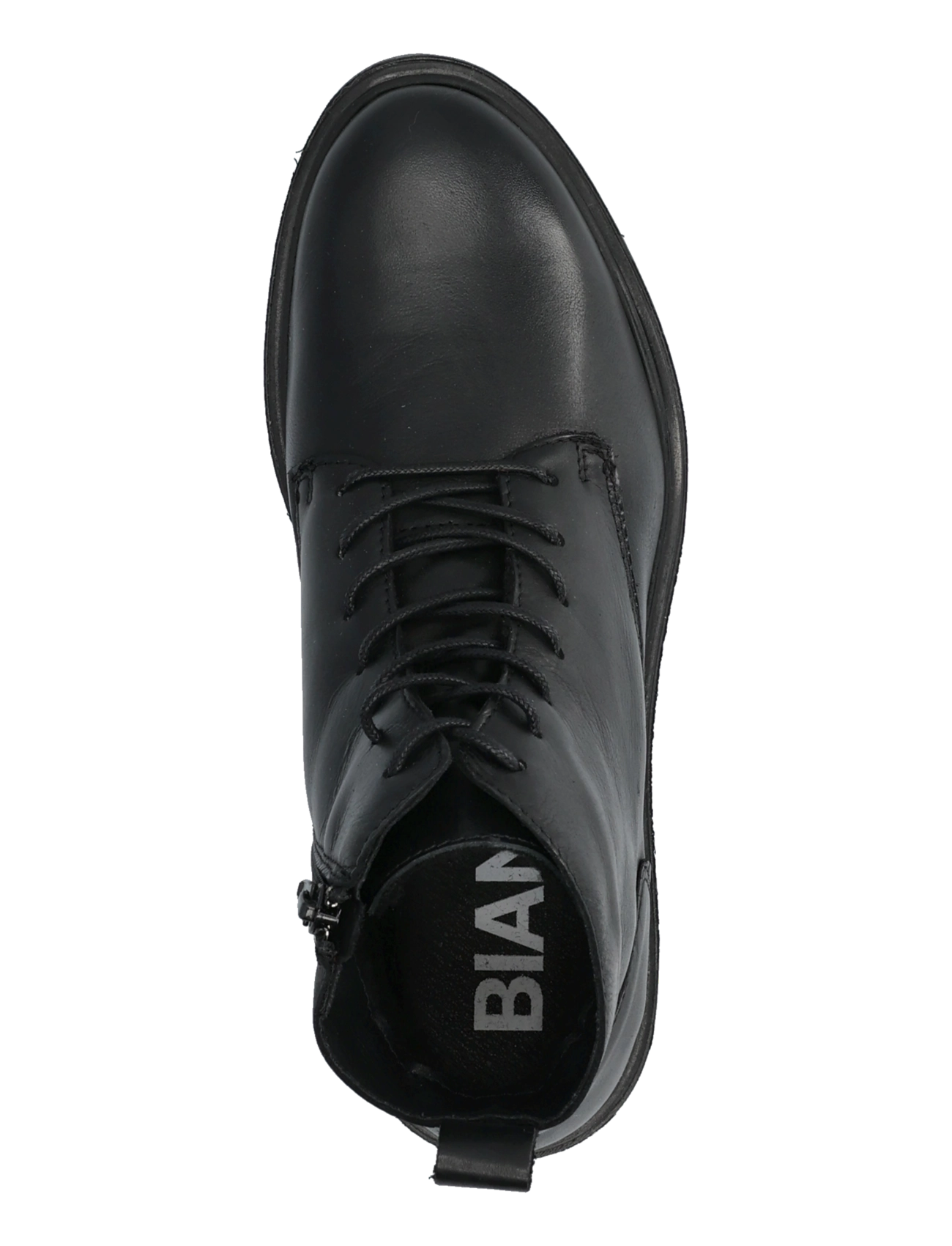 Bianco - BIAGINA Warmlined Lace Up Boot Smooth Leather - herbstersparnisse - black - 3