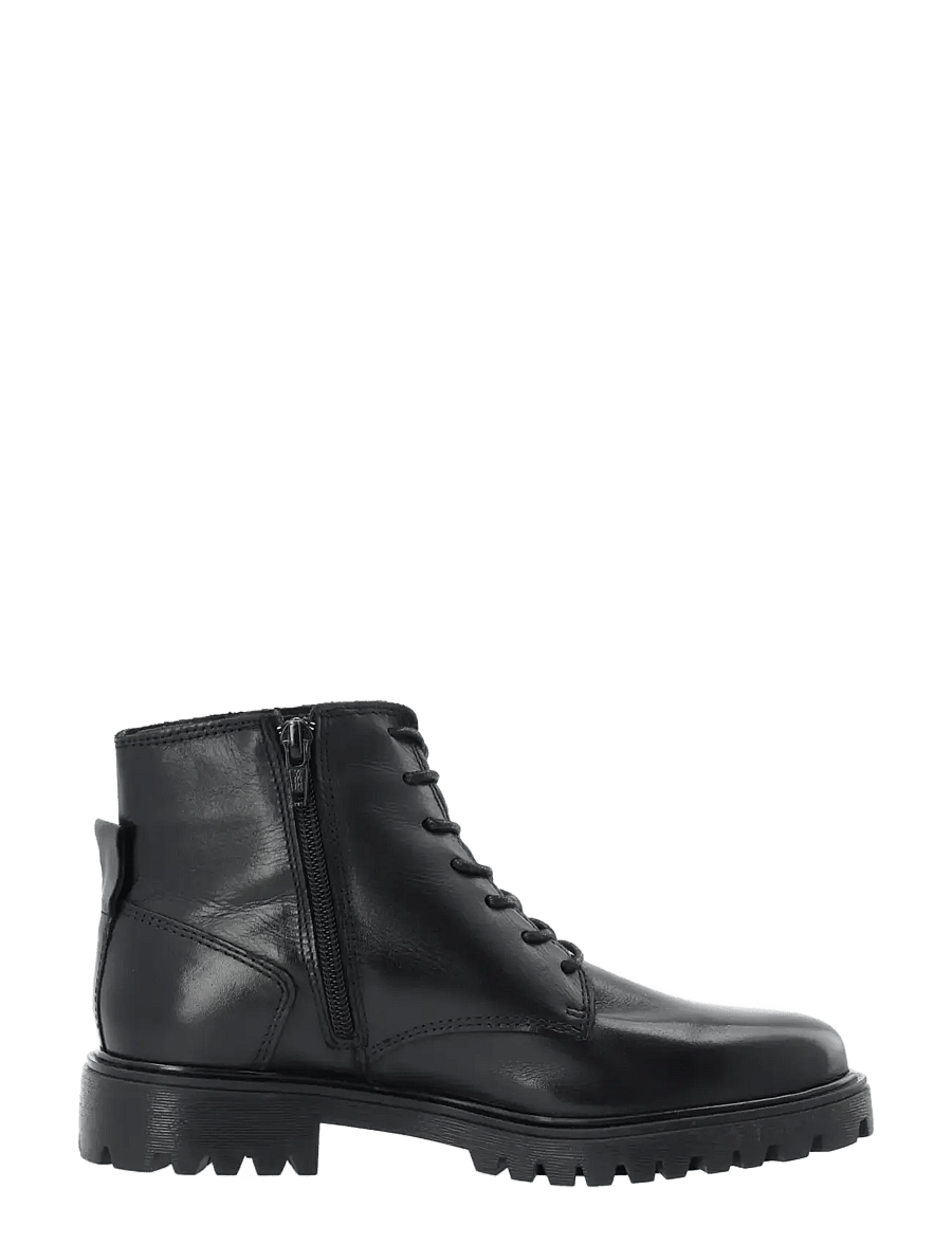 Bianco - BIAGINA Warmlined Lace Up Boot Smooth Leather - paeltega saapad - black - 3