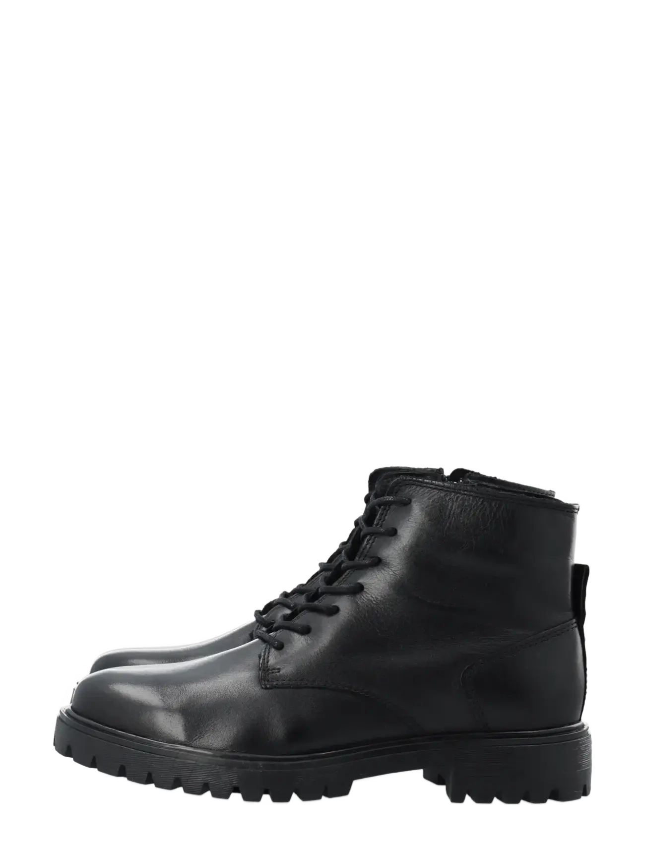 Bianco - BIAGINA Warmlined Lace Up Boot Smooth Leather - efterårsbesparelser - black - 5