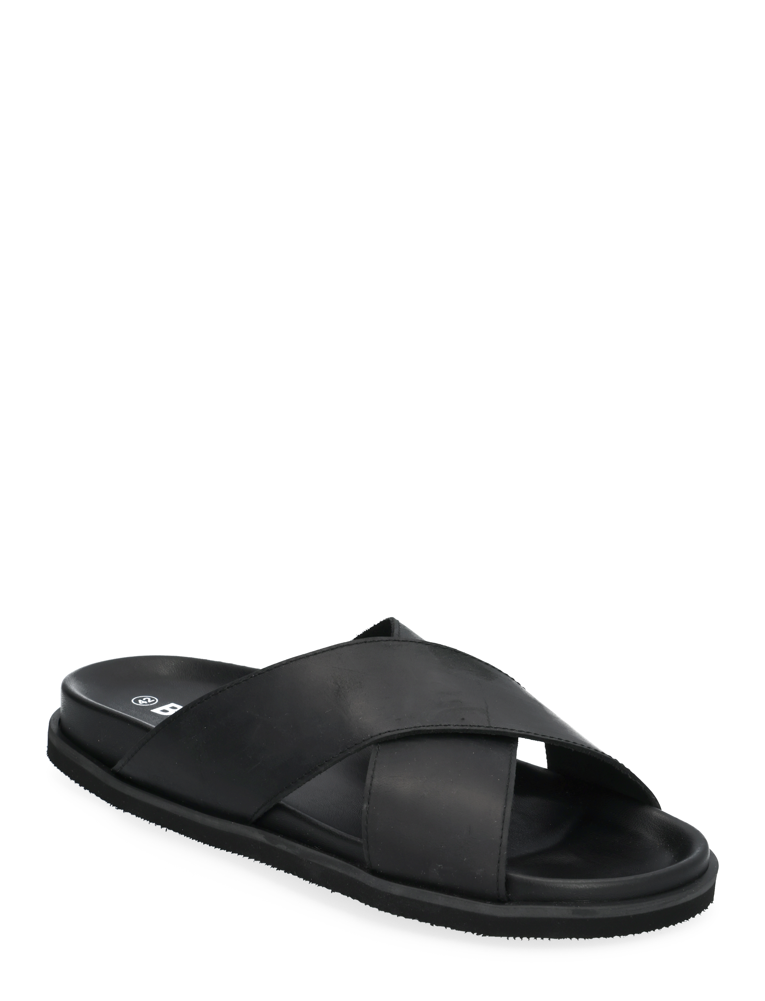 Bianco - BIALEONARDO Cross Slide Nubuck - black - 1