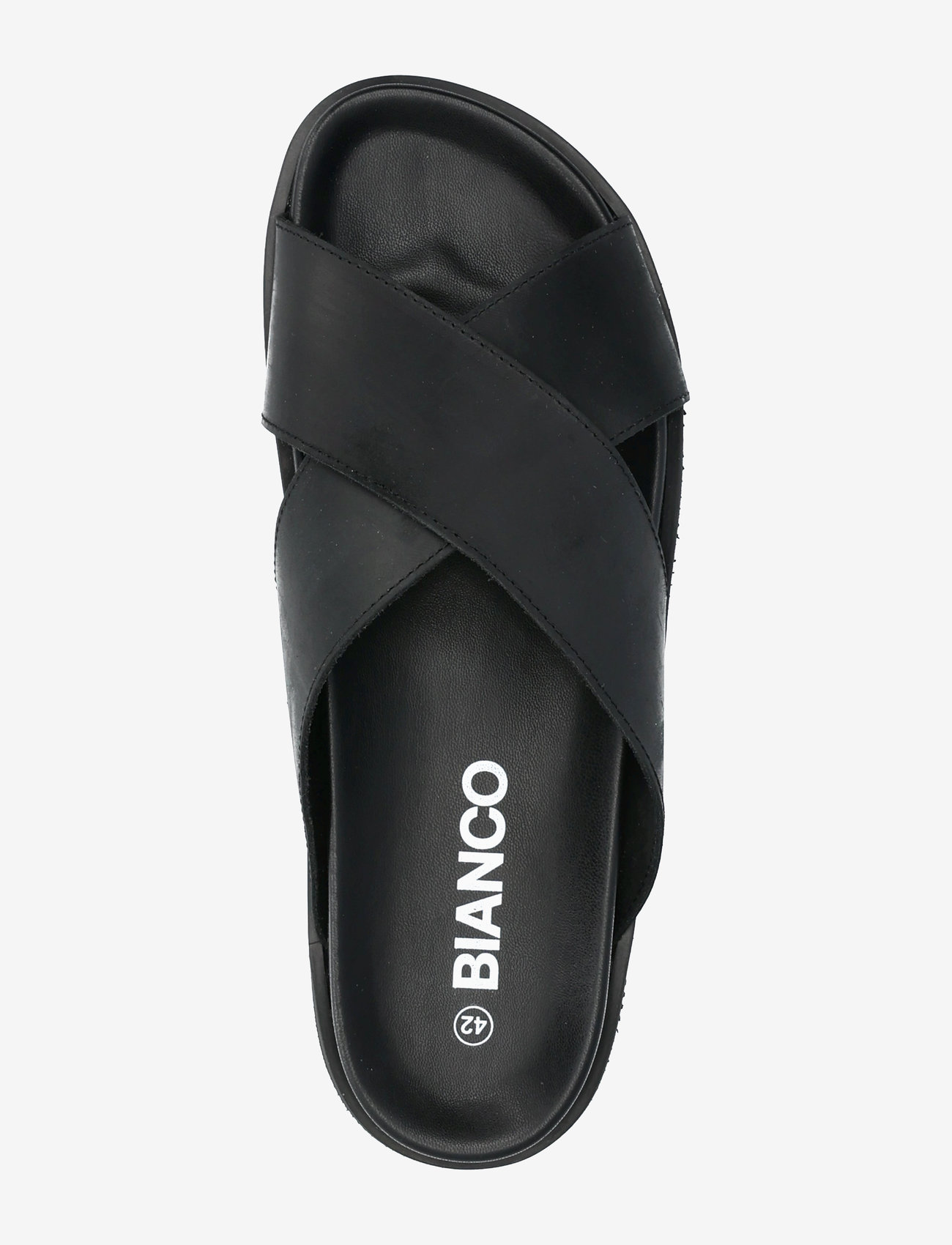 Bianco - BIALEONARDO Cross Slide Nubuck - black - 3