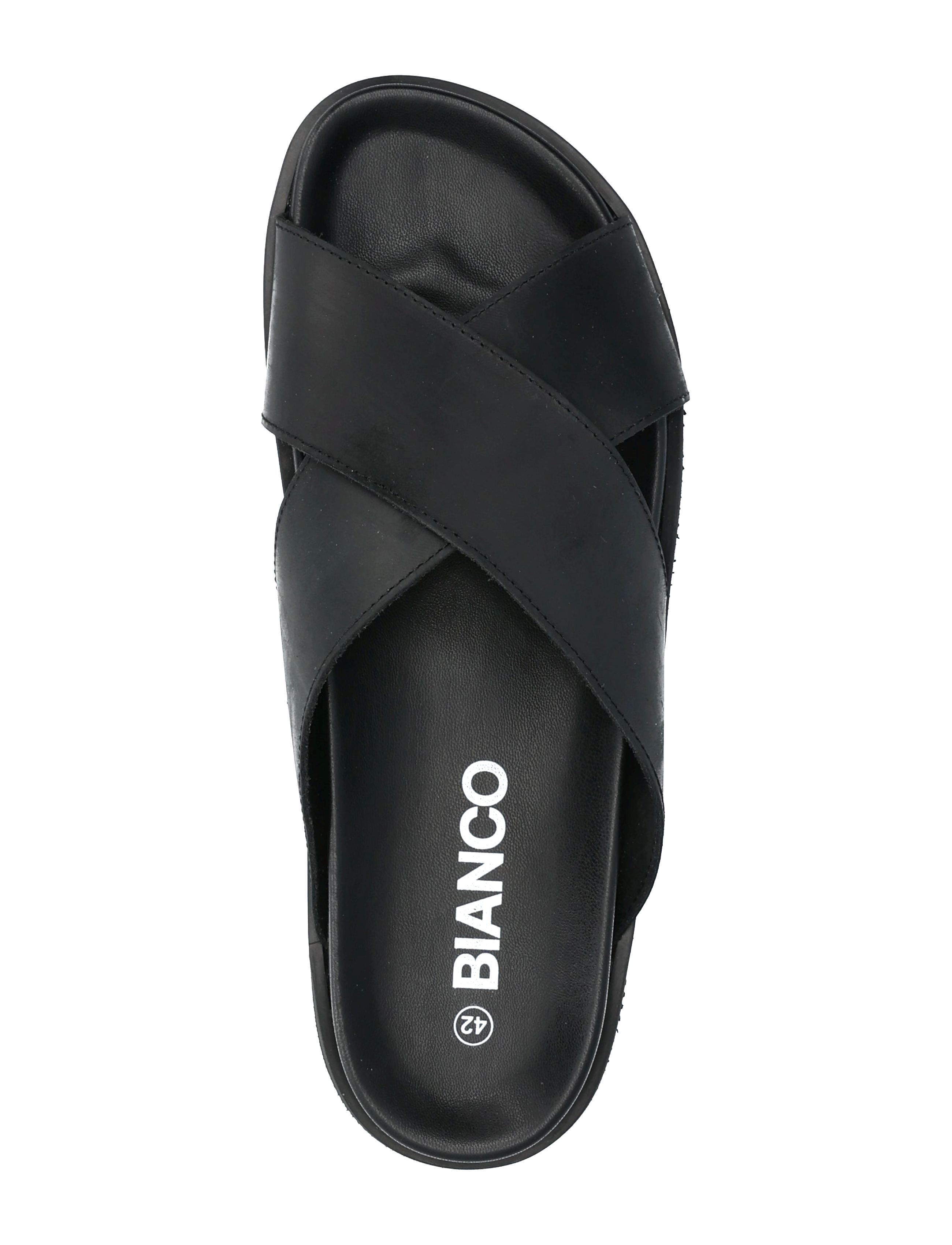 Bianco - BIALEONARDO Cross Slide Nubuck - black - 4