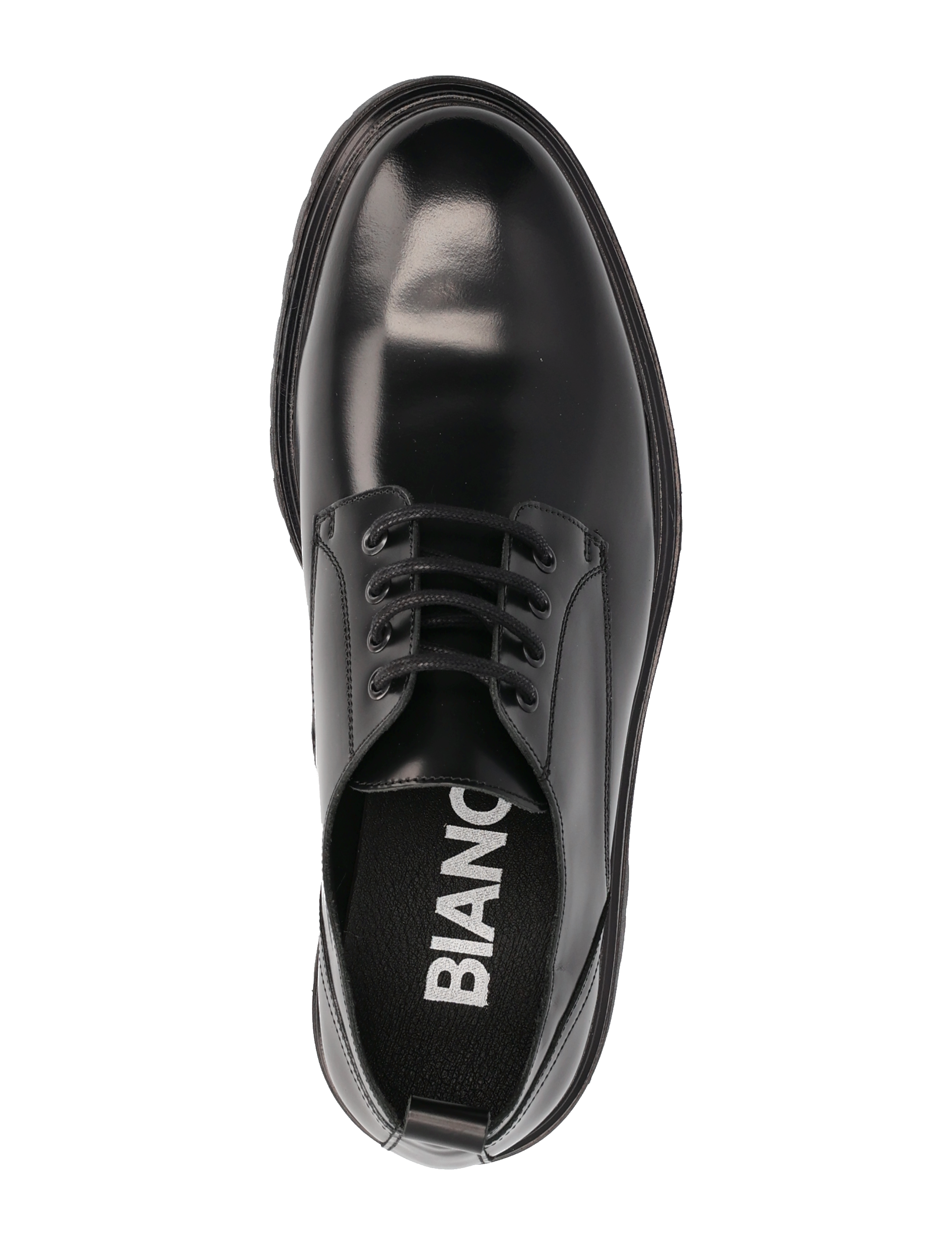 Bianco - BIAGIL Derby Shoe Polido - black - 3