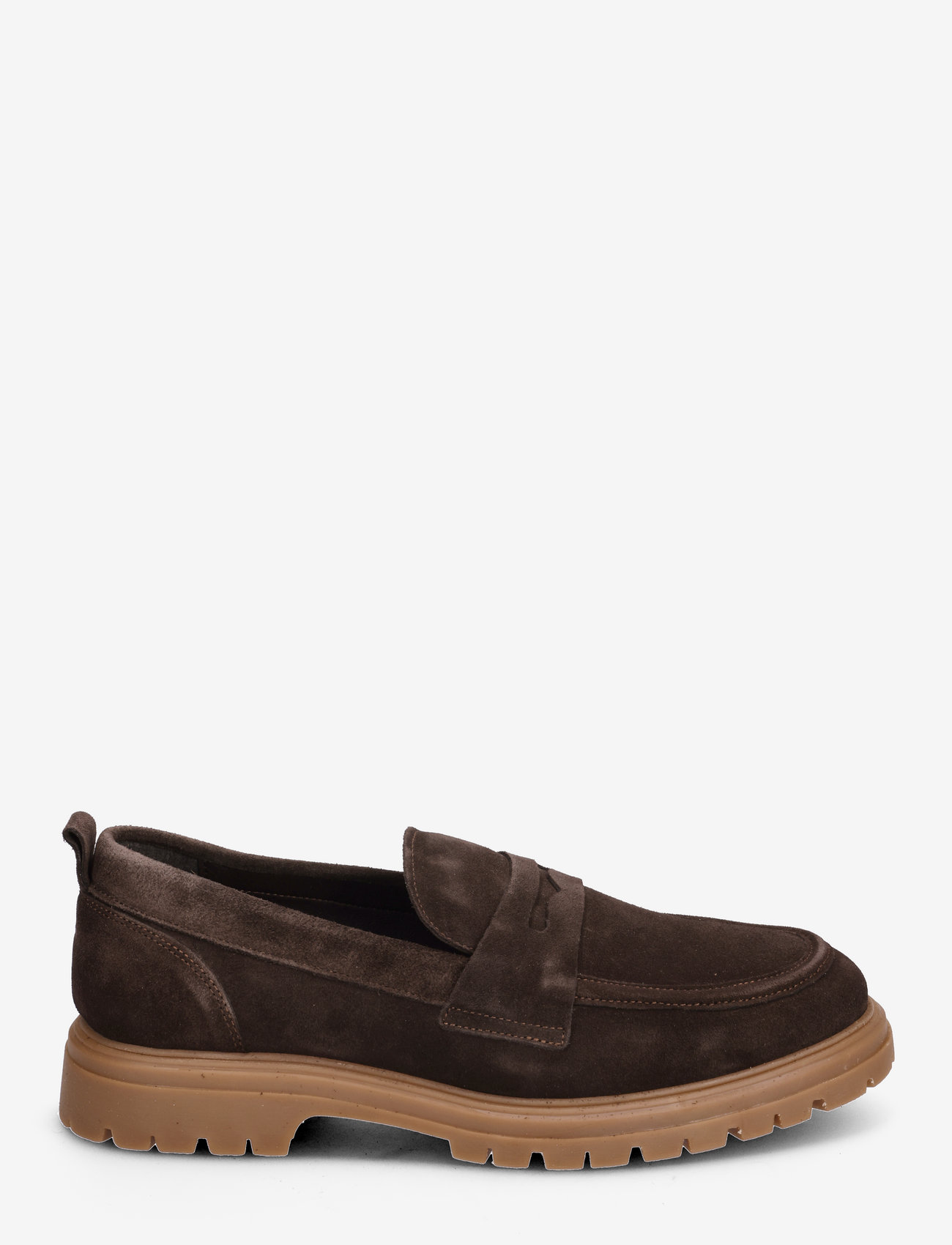 Bianco - BIAGIL Loafer Suede - spring shoes - dark brown - 1