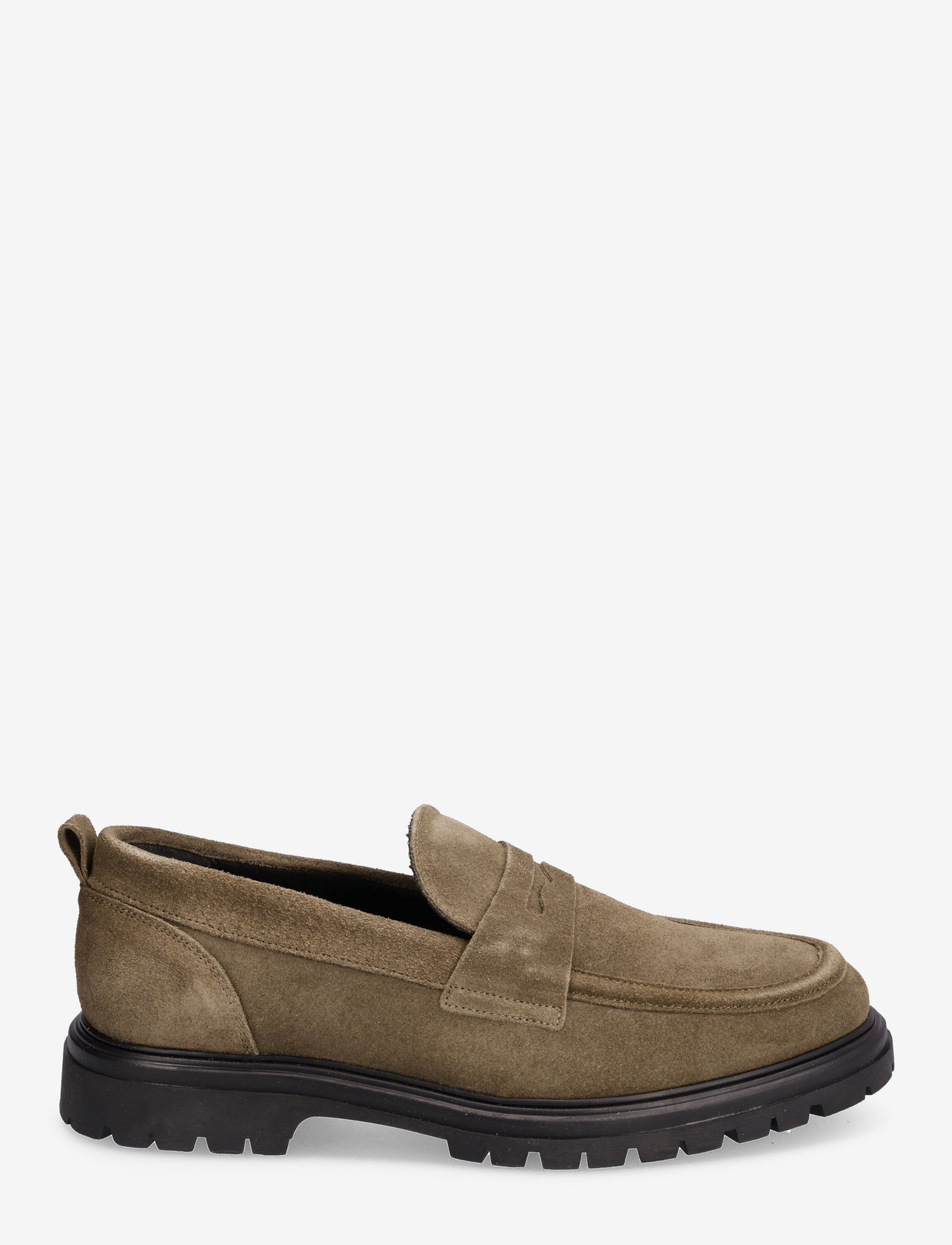 Bianco - BIAGIL Loafer Suede - spring shoes - olive - 1