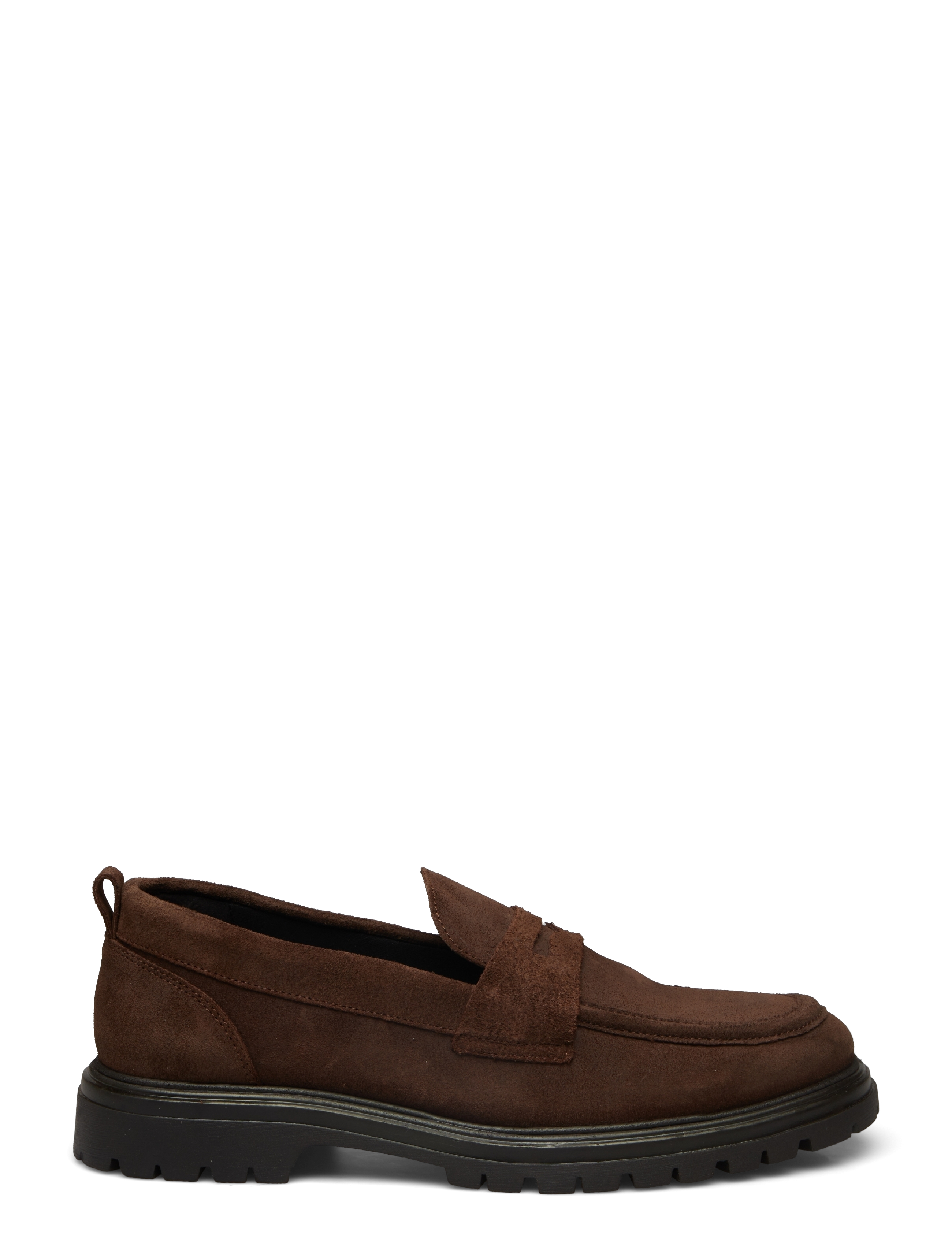Bianco - BIAGIL Penny Loafer Oily Suede - dark brown - 1