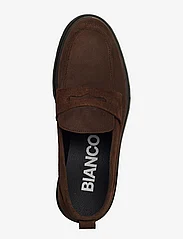 Bianco - BIAGIL Penny Loafer Oily Suede - dark brown - 3