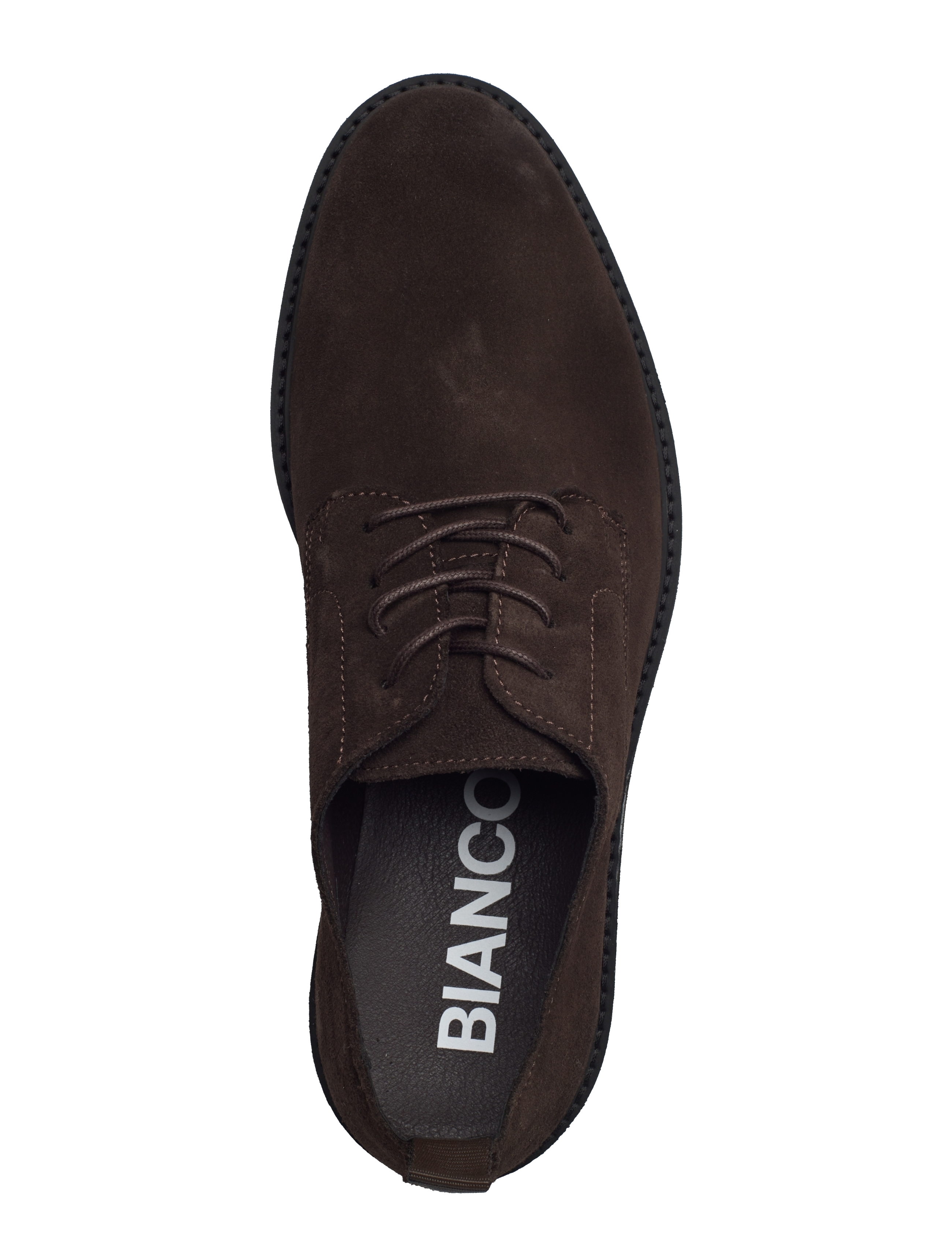 Bianco - BIAERIK Derby Shoe Oily Suede - dark brown - 3