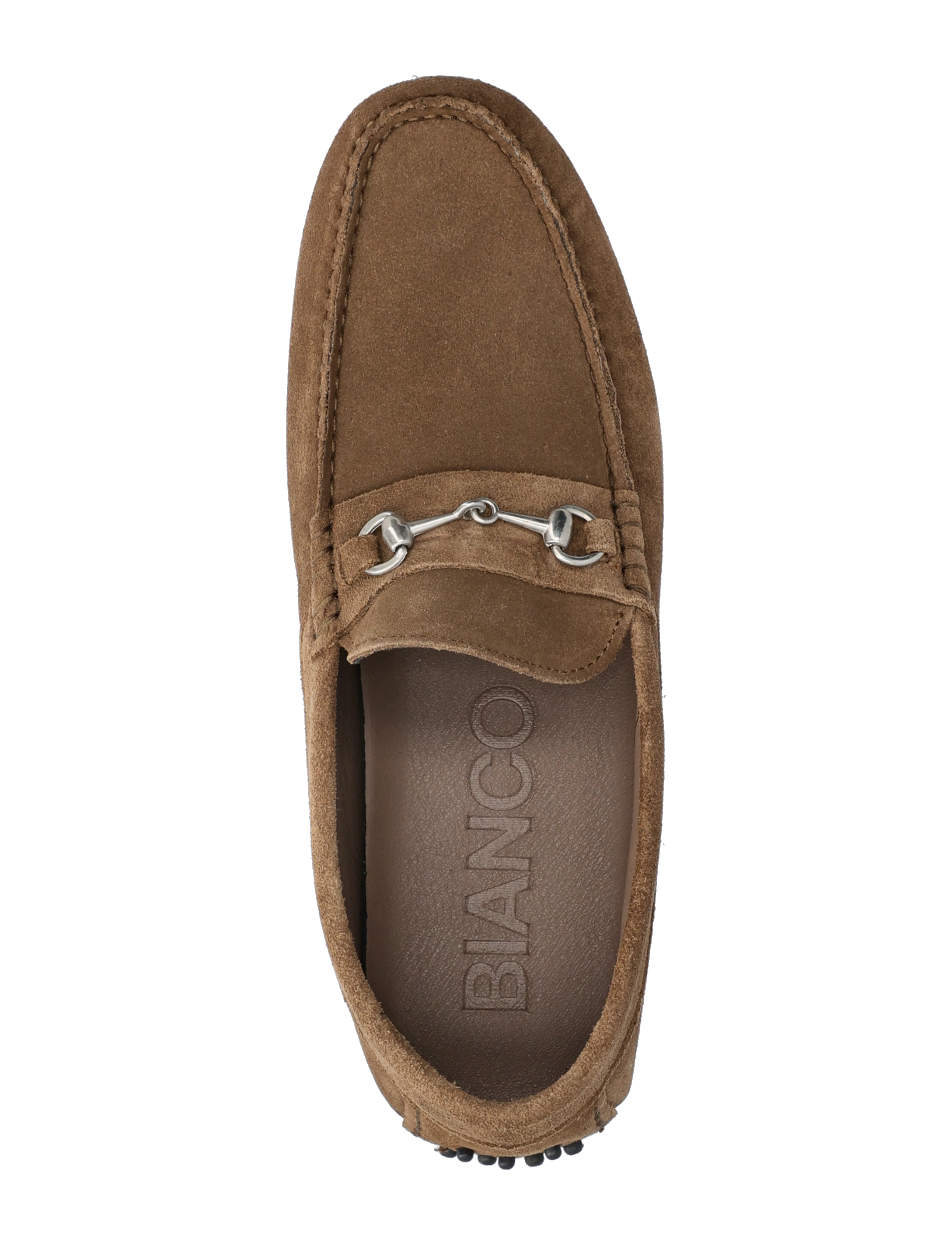 Bianco - BIAFRANKIE Sneffle Loafer Suede - tobacco - 3